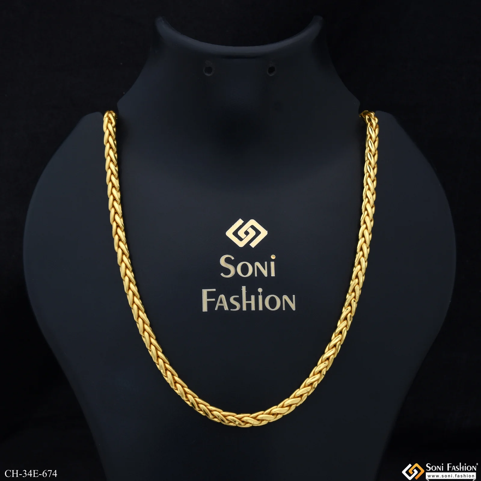 Fabulous Design Gold Plated for Men - Style E674