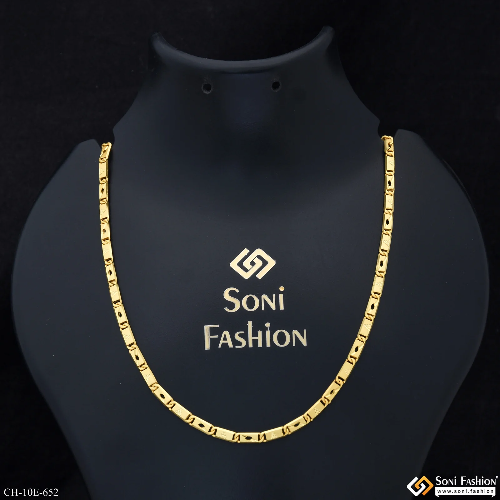 Fabulous Design Gold Plated Nawabi Chain for Men - Style E652
