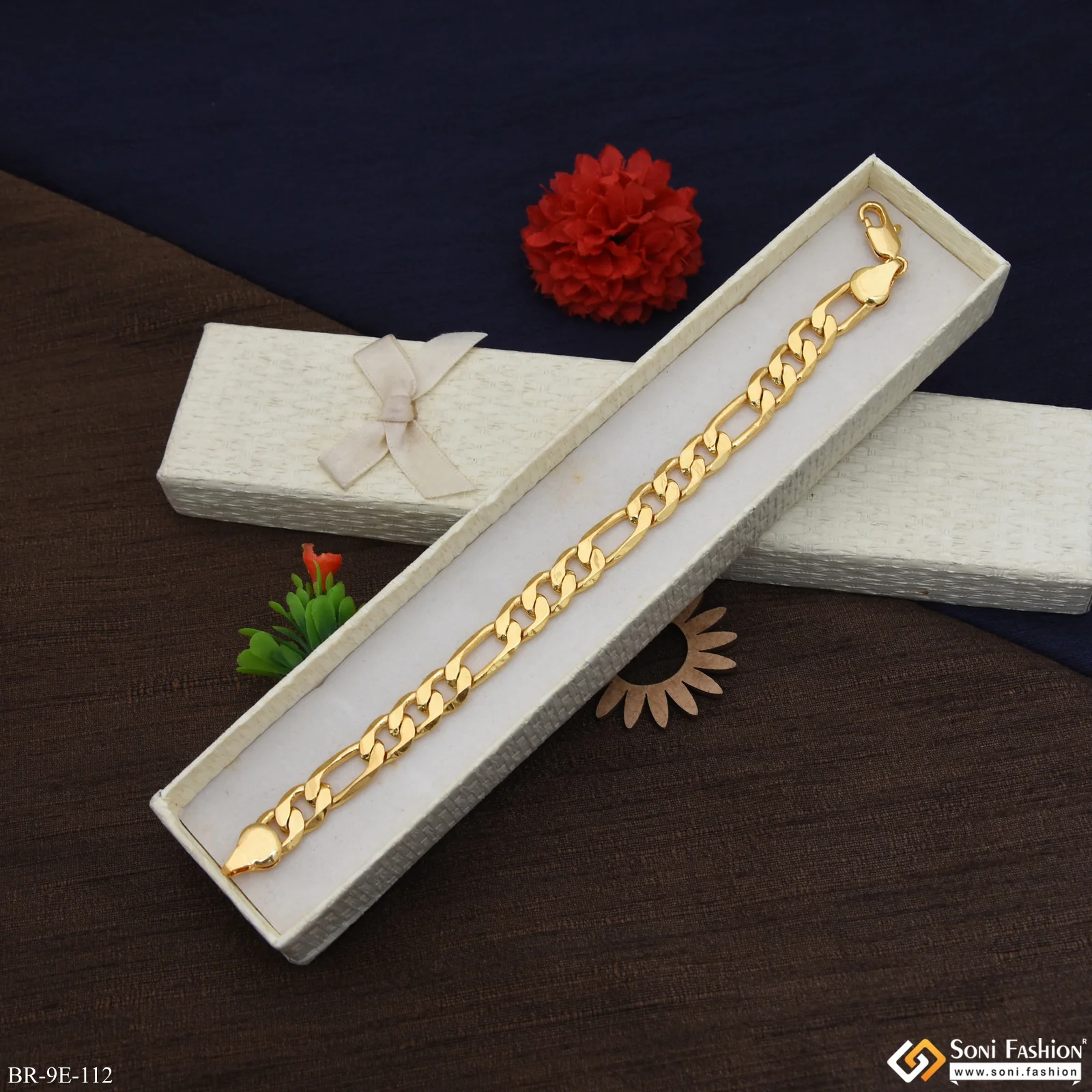 Fabulous Design Stainless Steel Sachin Bracelet for Men - Style E112 - Image 3