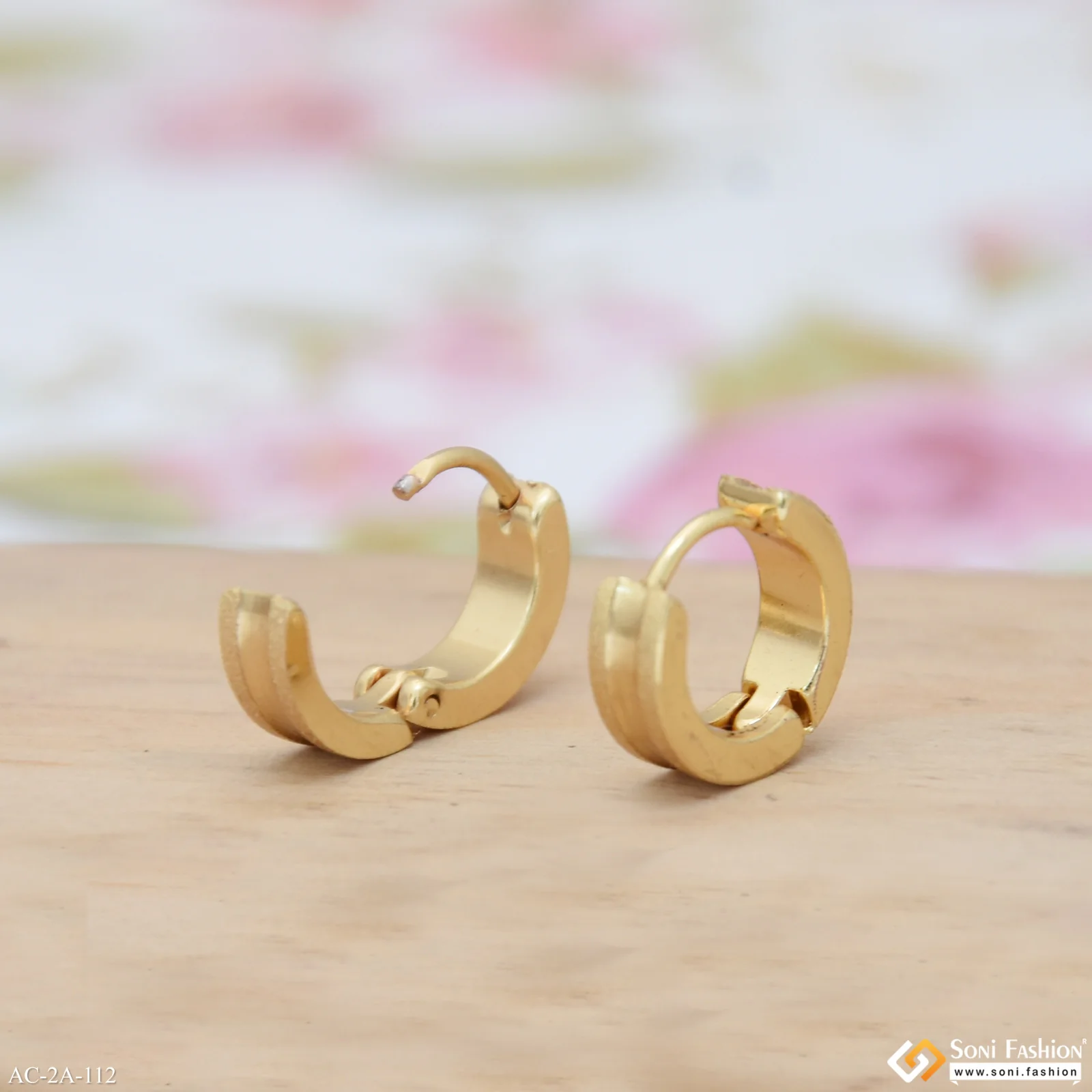 Fabulous Design Stainless Steel Stud Earring for Men (2 Pc) - Style A112 - Image 5