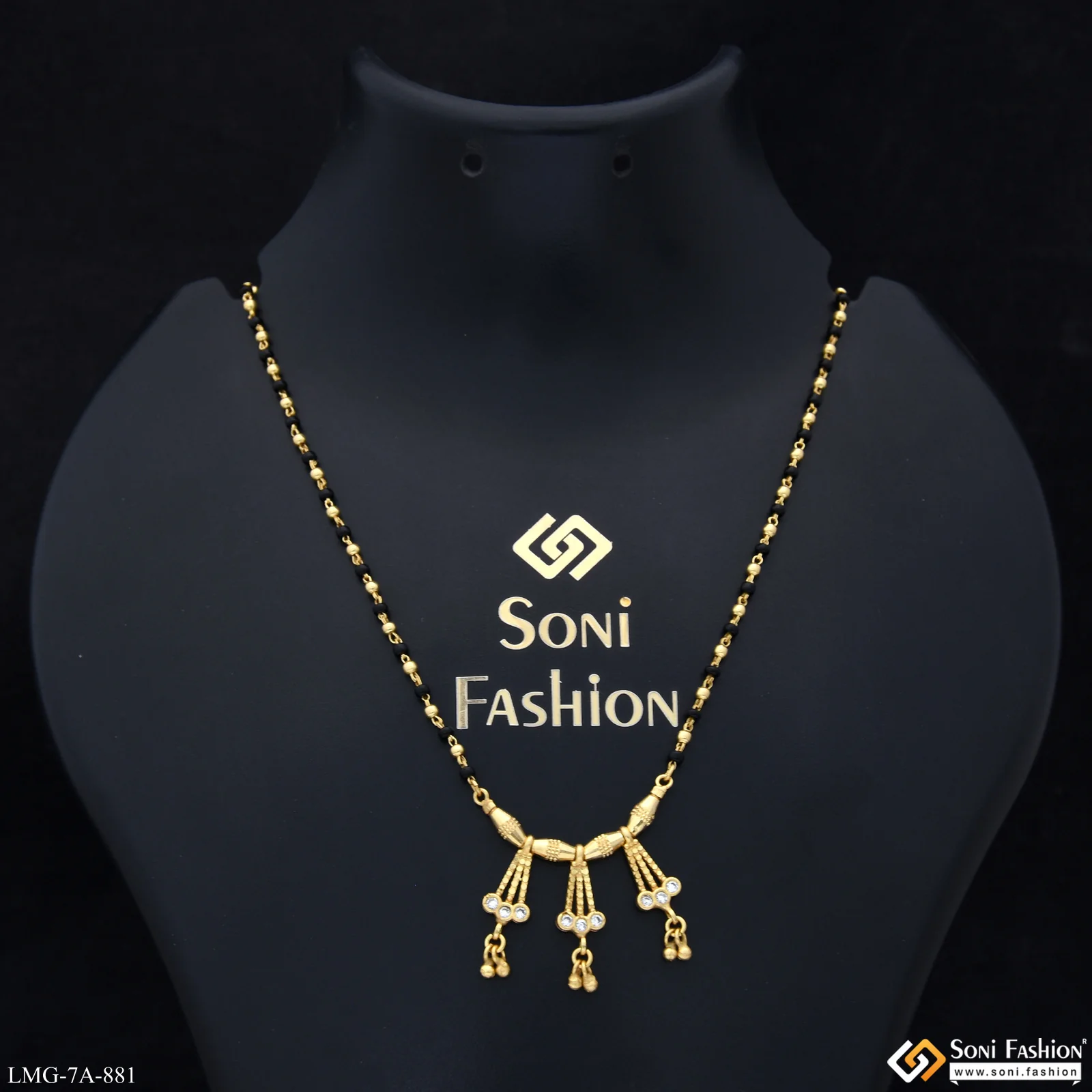 Fancy Design Gold Plated Mangalsutra for Women - Style A881