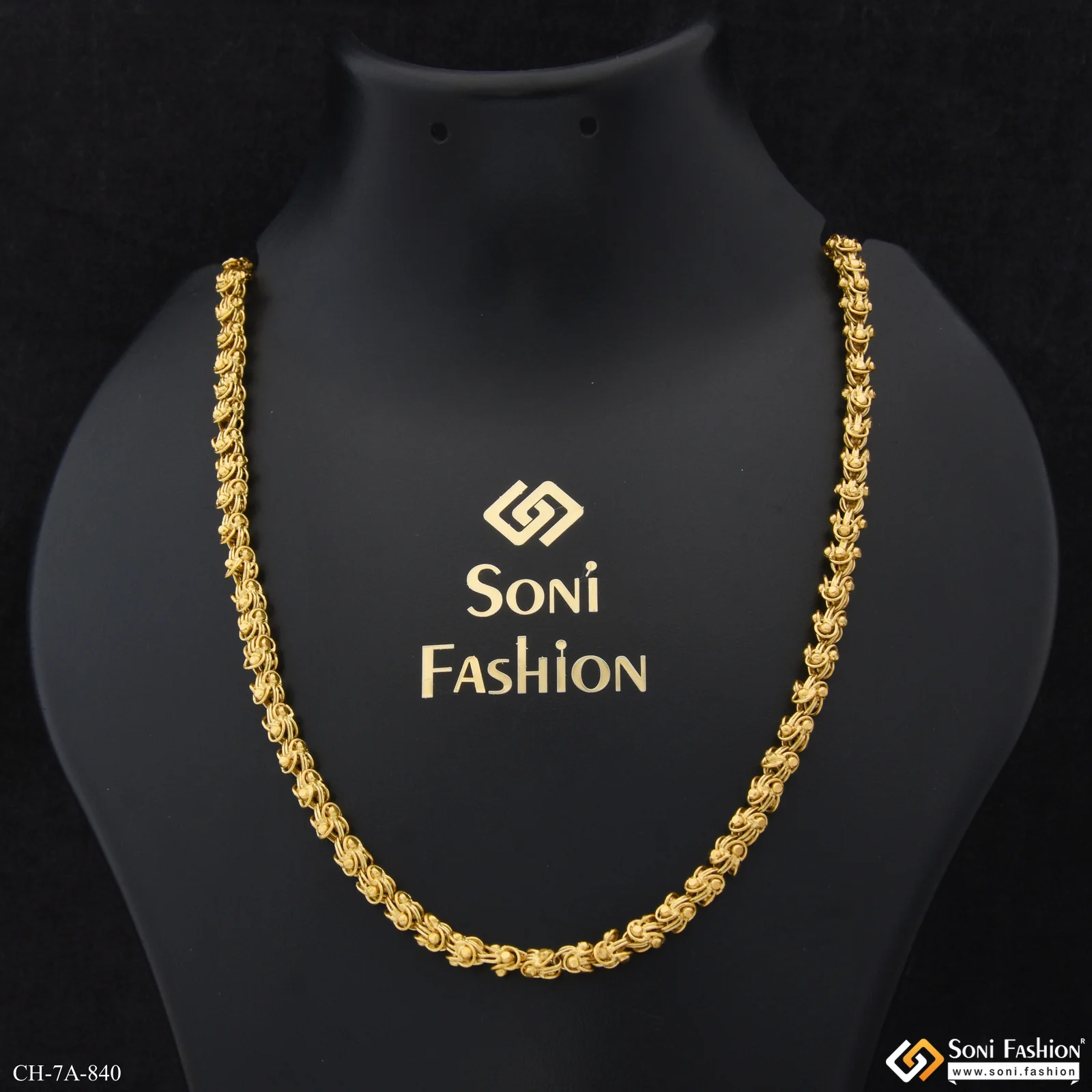 Fashion-Forward Design High Quality Gold Plated Gajri Chain - Style A840 - Image 5
