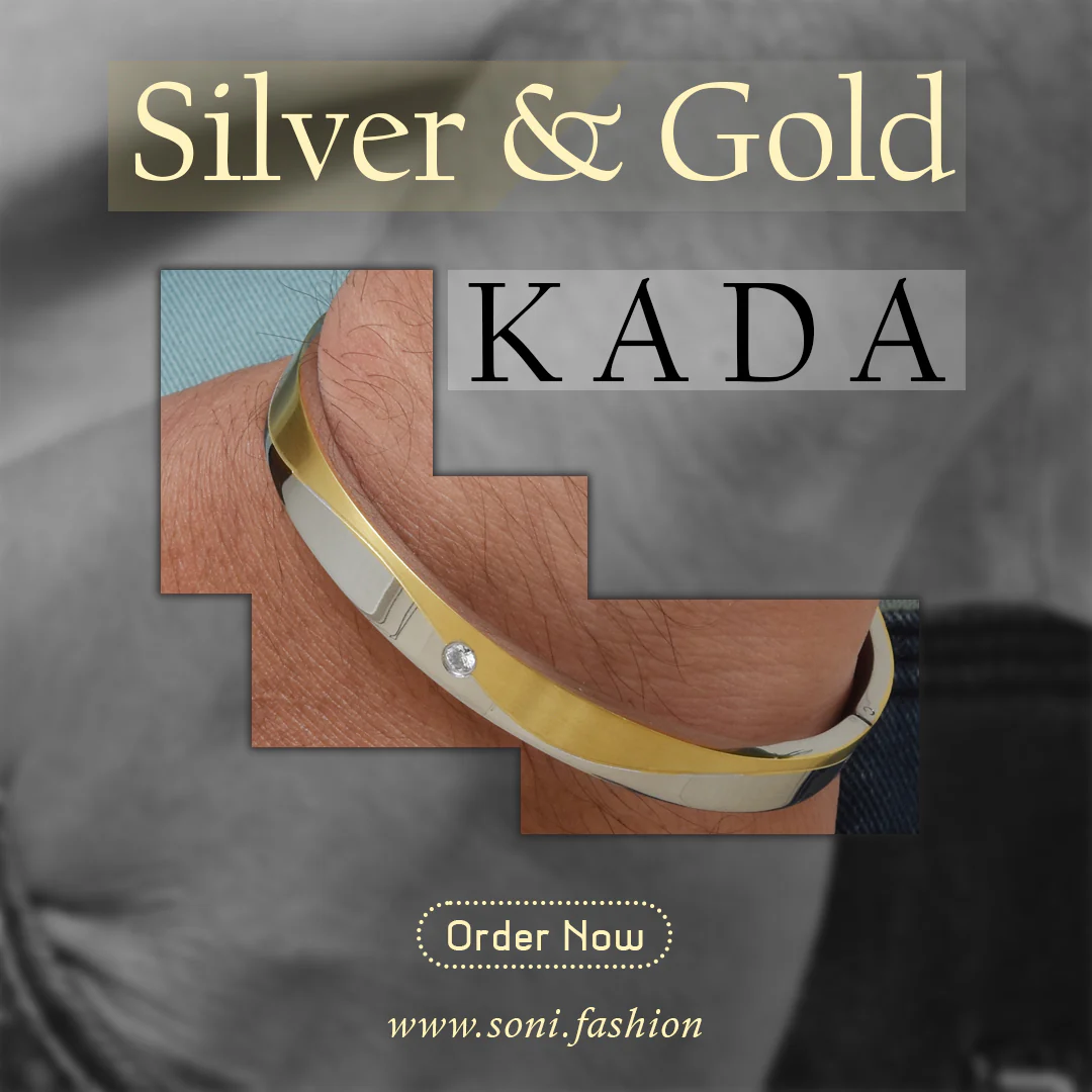 Fashion-Forward Design High-Quality Golden Color Kada for Men - Style A872