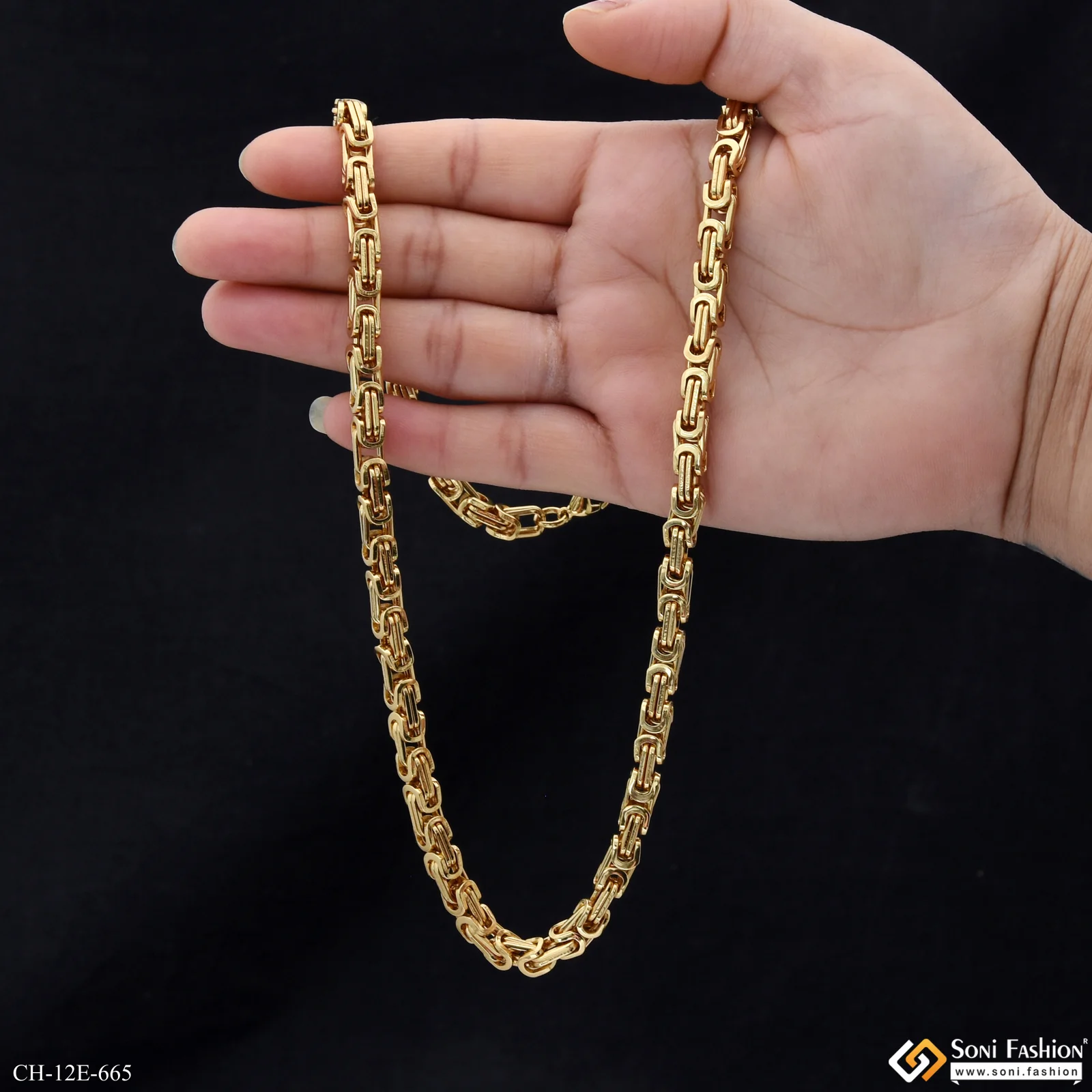 Fashionable Design Stainless Steel Chain for Men - Style E665 - Image 3