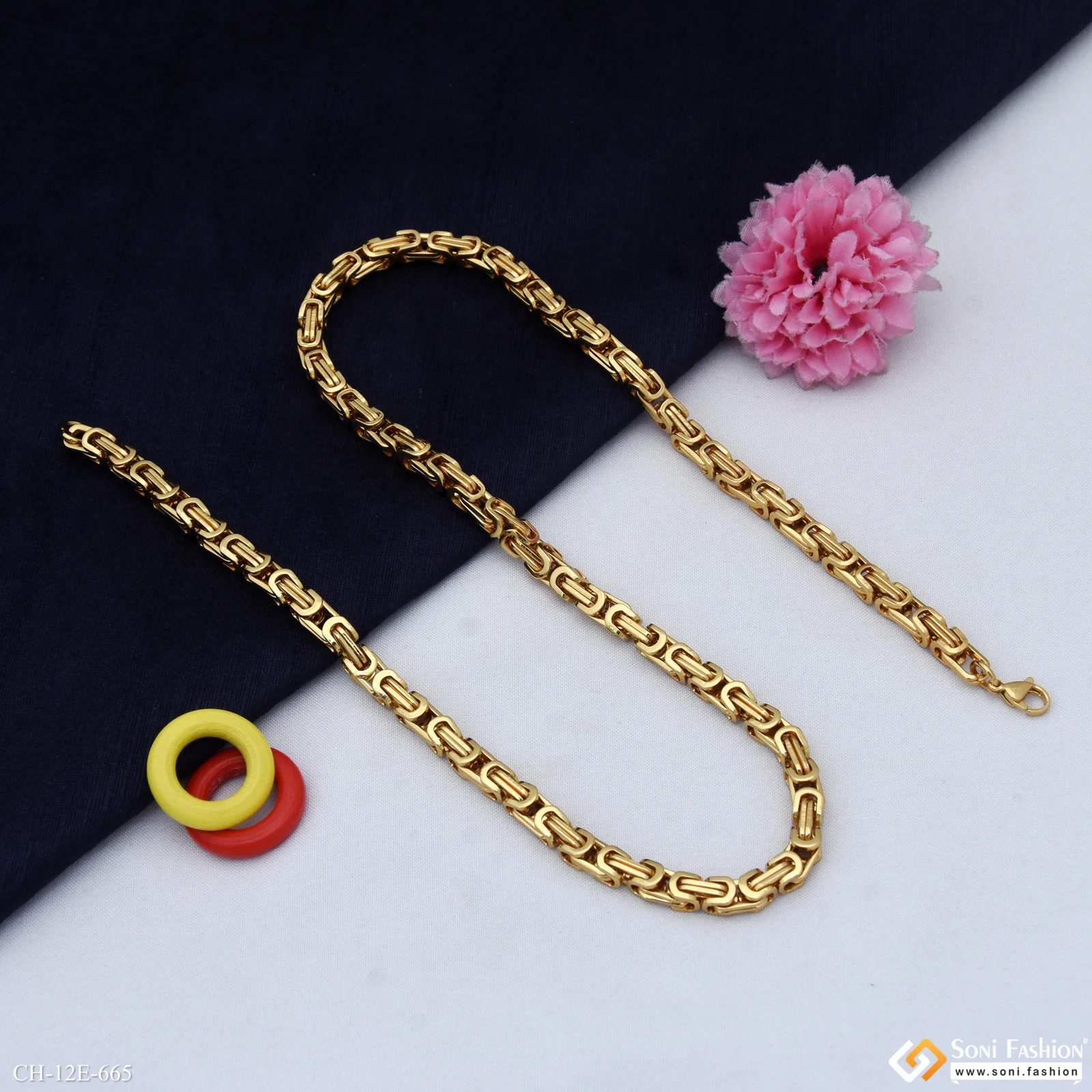 Fashionable Design Stainless Steel Chain for Men - Style E665 - Image 5