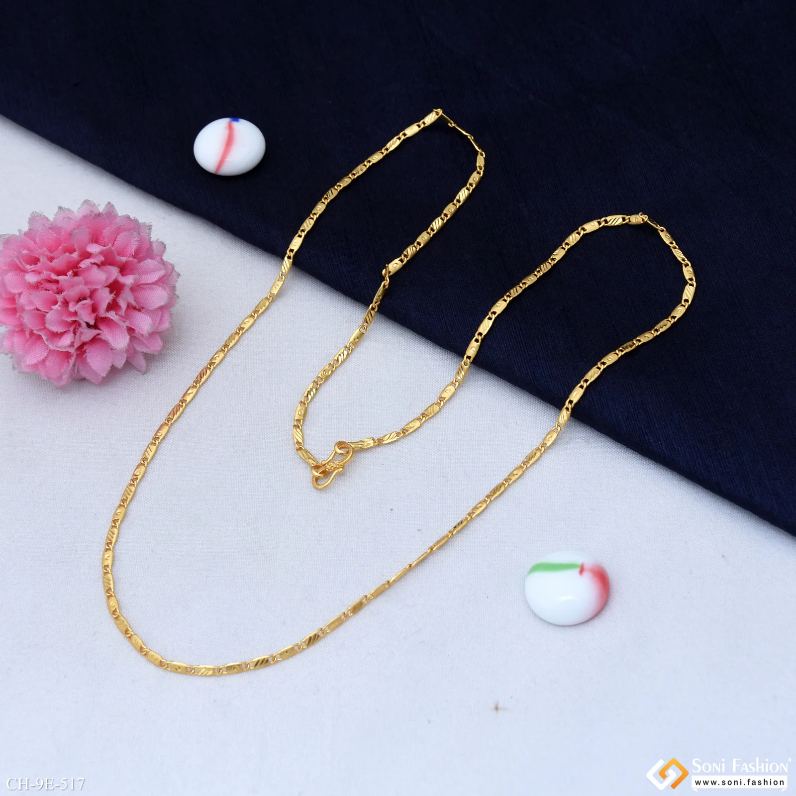 Fashionable Design Gold Plated Chain for Men - Style E517 - Image 5