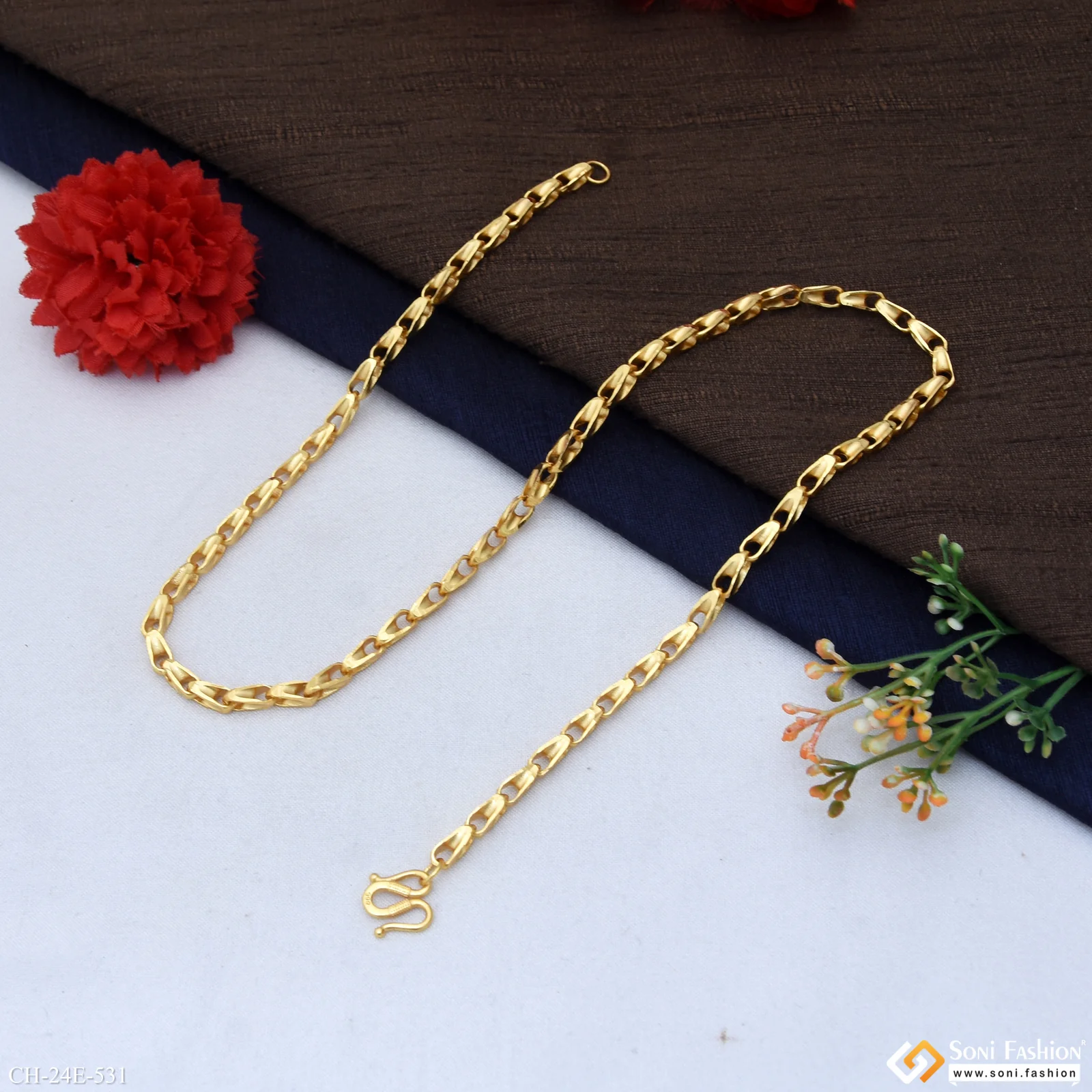 Fashionable Design Gold Plated Chain for Men - Style E531 - Image 5