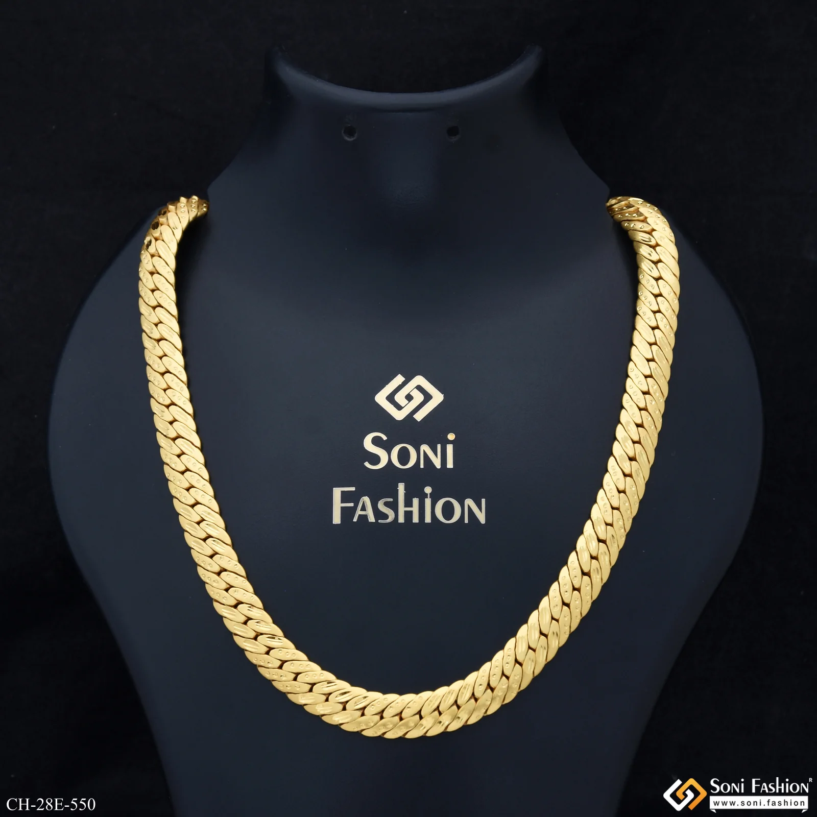 Fashionable Design Gold Plated Chain for Men - Style E550