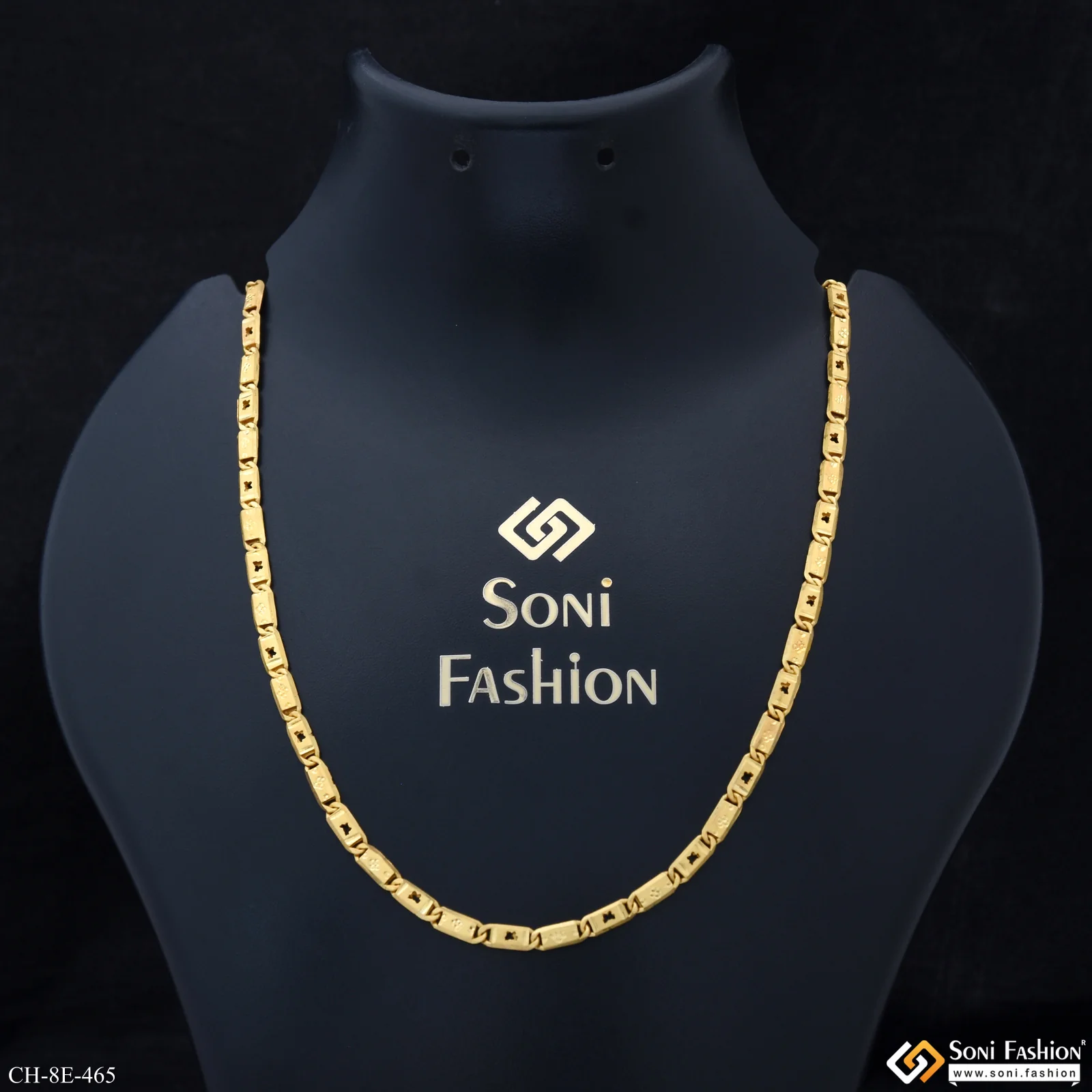 Fashionable Design Gold Plated Nawabi Chain for Men - Style E465