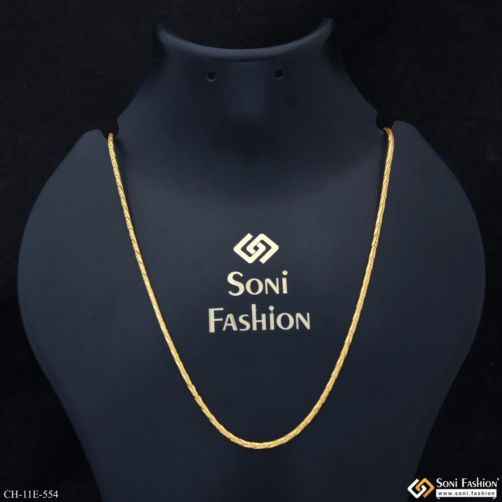 Fashionable Design Gold Plated Rope Chain for Men - Style E554