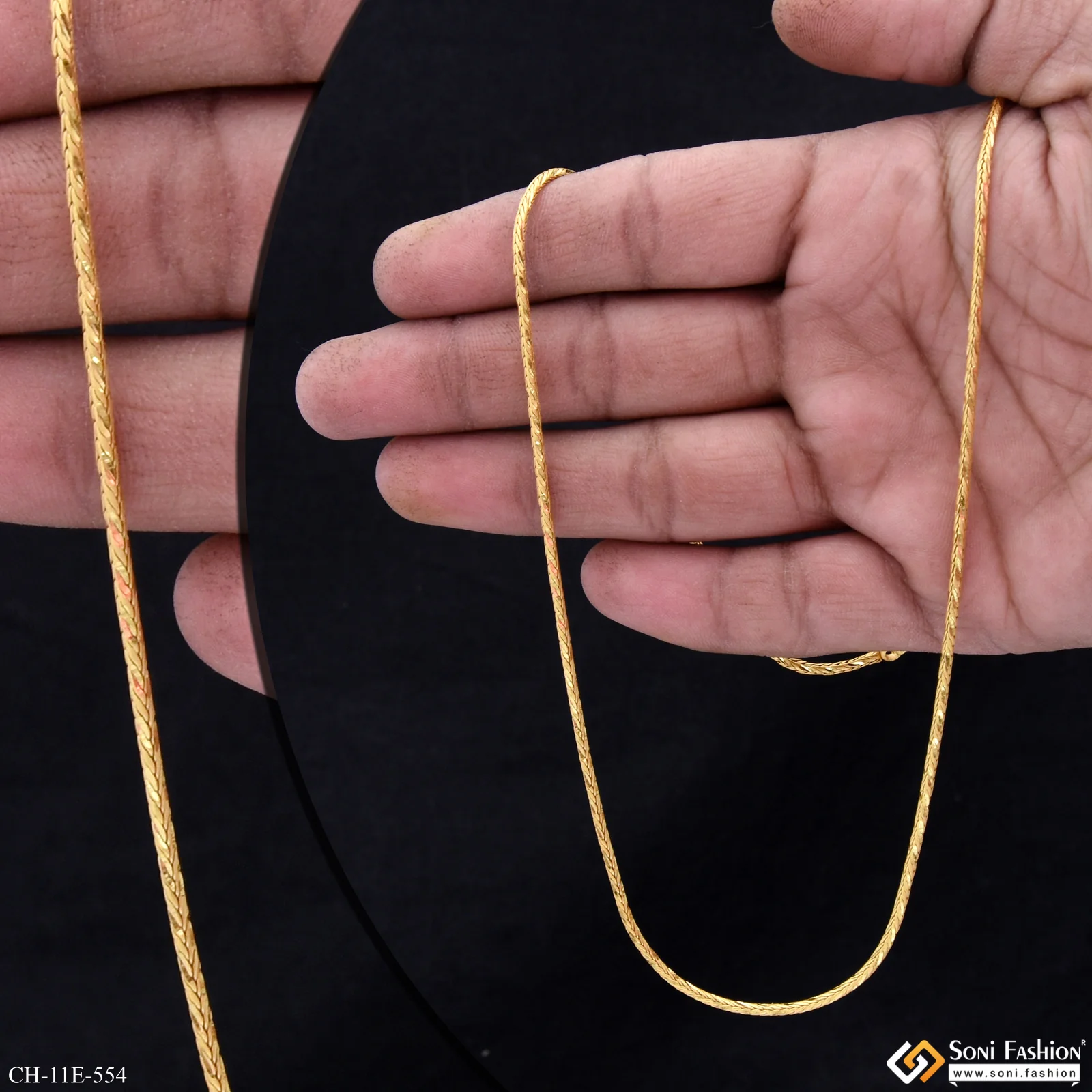 Fashionable Design Gold Plated Rope Chain for Men - Style E554 - Image 2