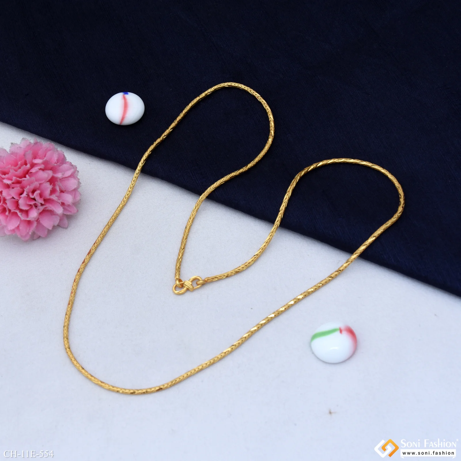 Fashionable Design Gold Plated Rope Chain for Men - Style E554 - Image 5