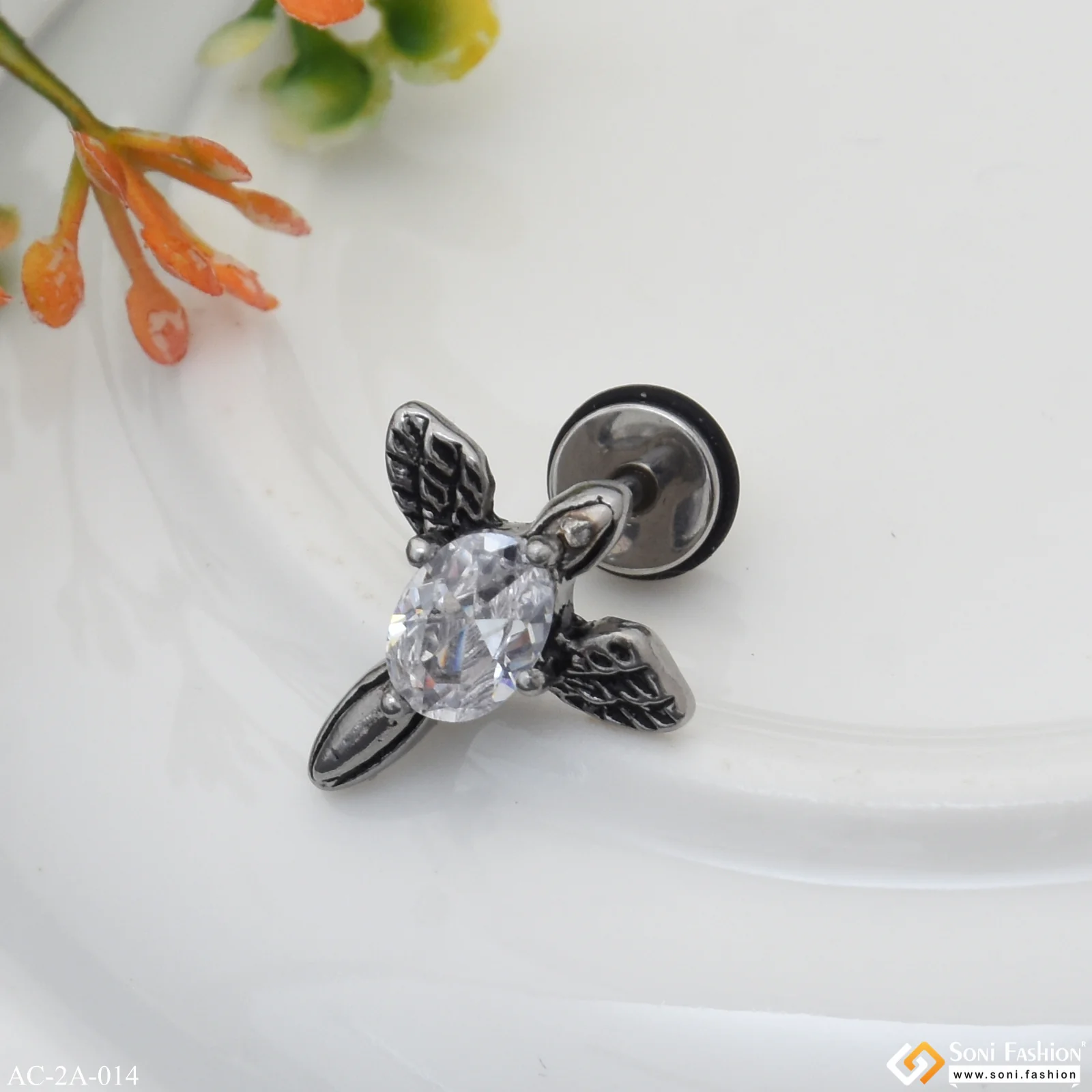 Fashionable Design Surgical Steel Stud Earring for Men (1 Pc) - Style A014 - Image 5