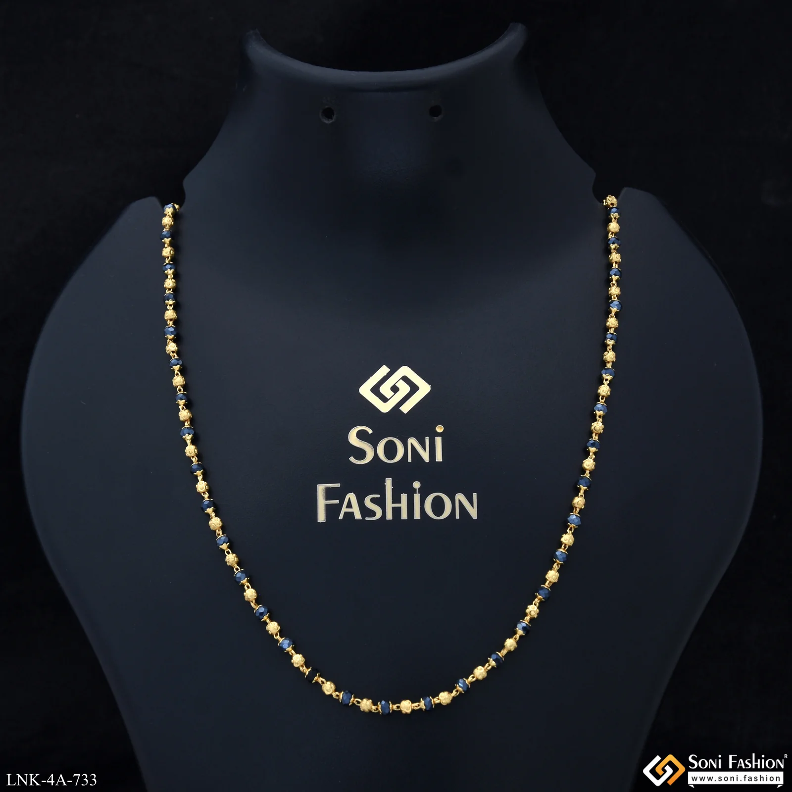 Fashionable Gold Plated Mala for Women - Style A733
