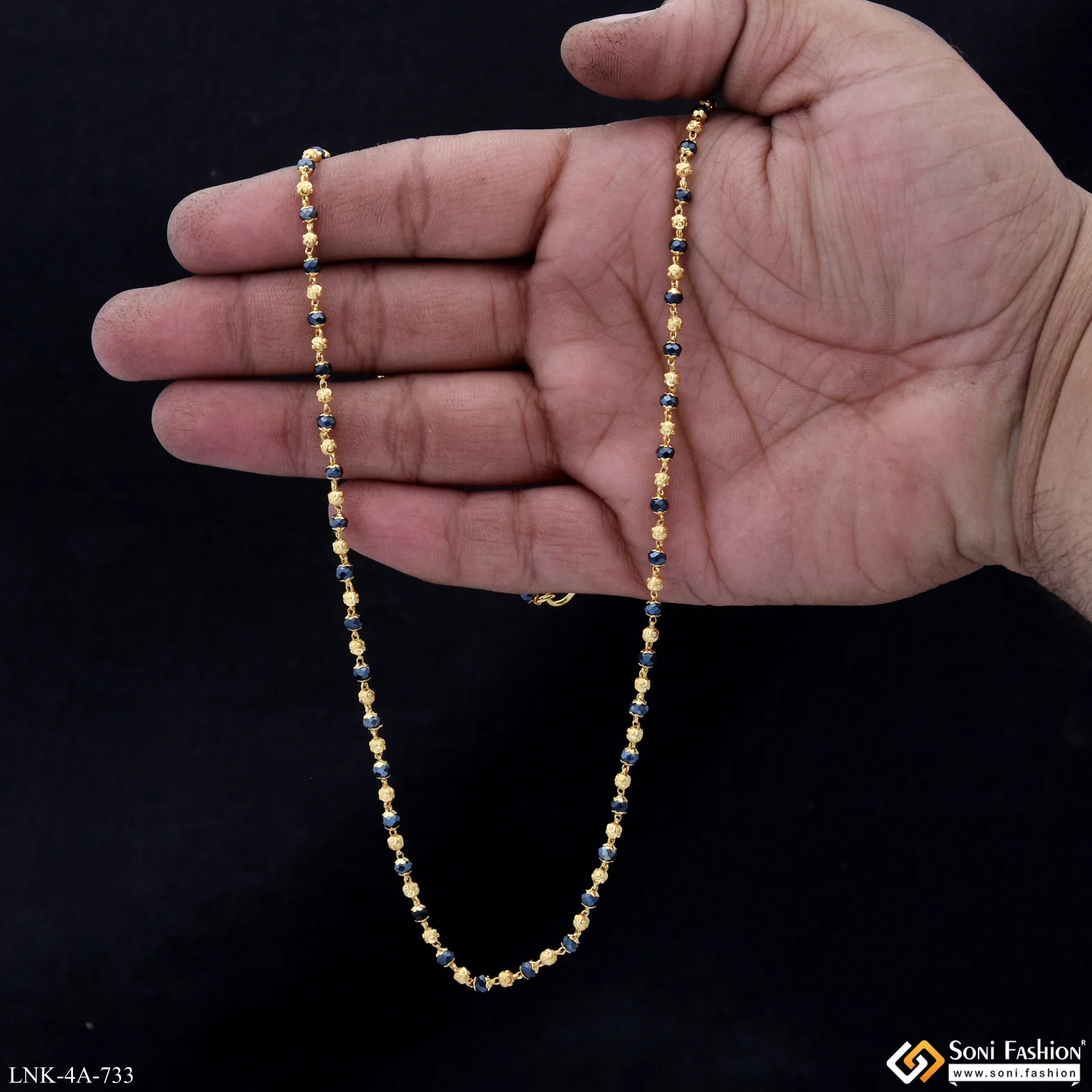 Fashionable Gold Plated Mala for Women - Style A733 - Image 6