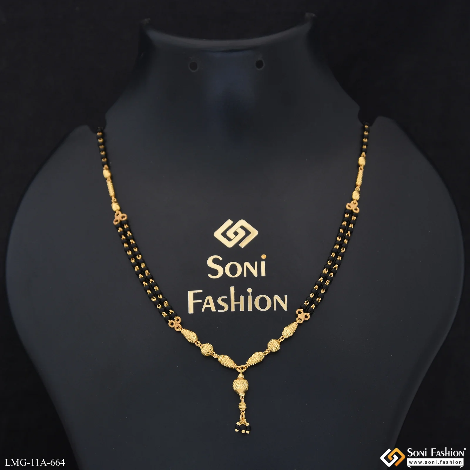 Fashionable Gold Plated Mangalsutra for Women - Style A664 - Image 2