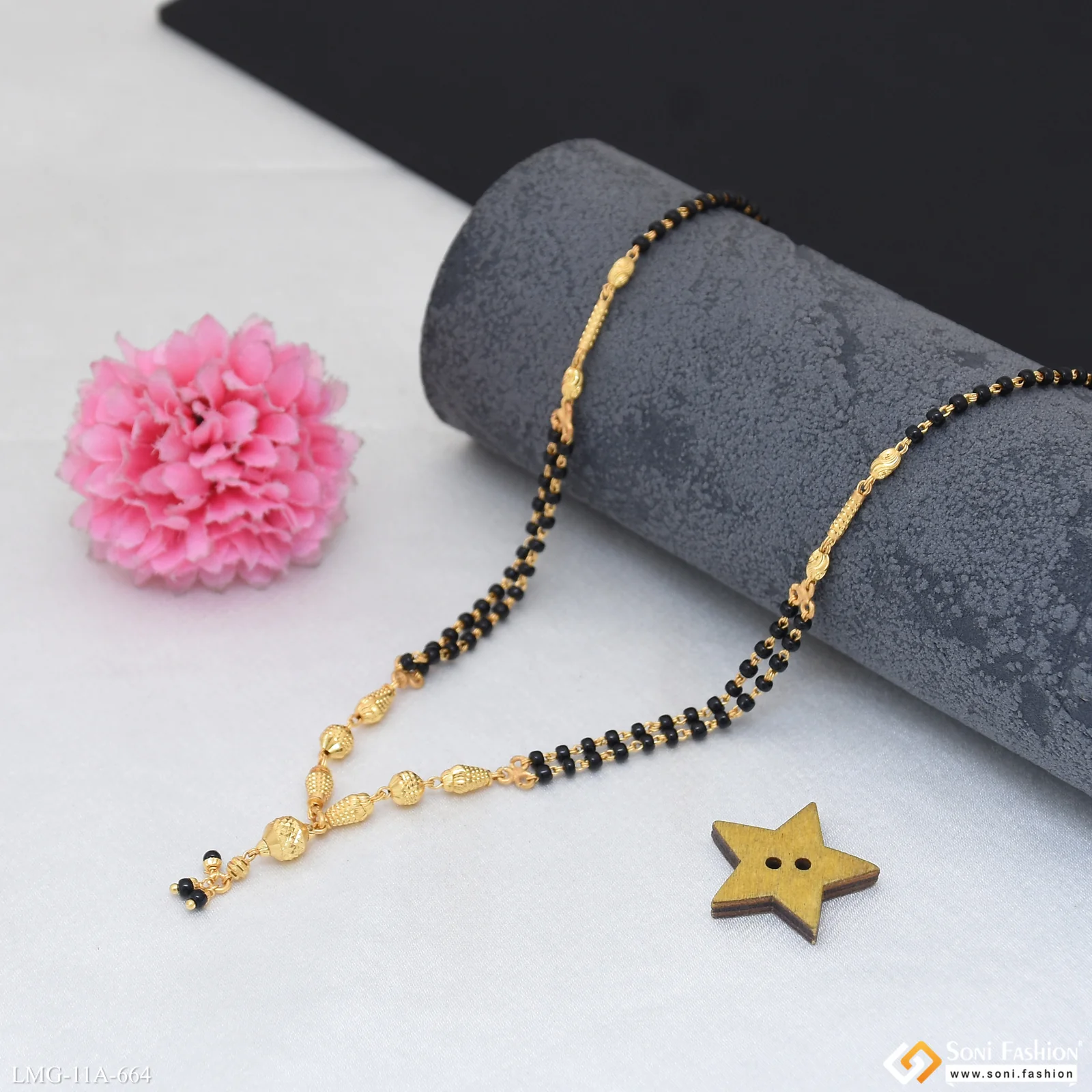 Fashionable Gold Plated Mangalsutra for Women - Style A664 - Image 5