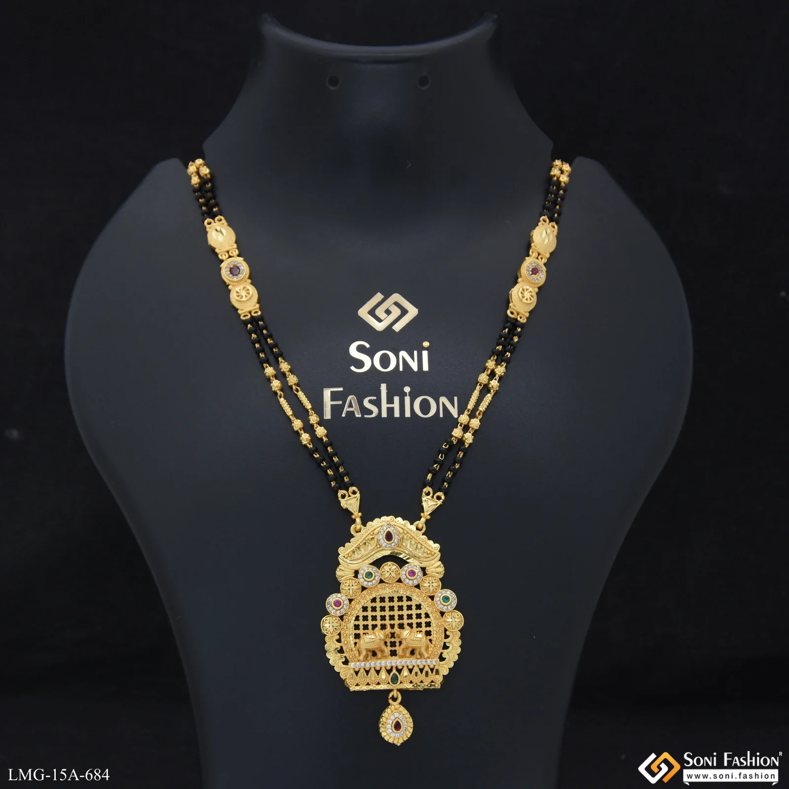 Fashionable Gold Plated Mangalsutra for Women - Style A684 - Image 5