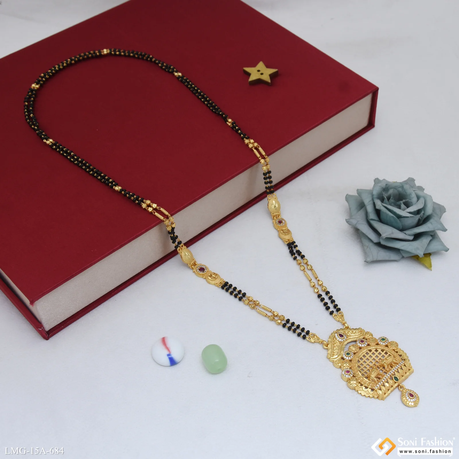 Fashionable Gold Plated Mangalsutra for Women - Style A684 - Image 6