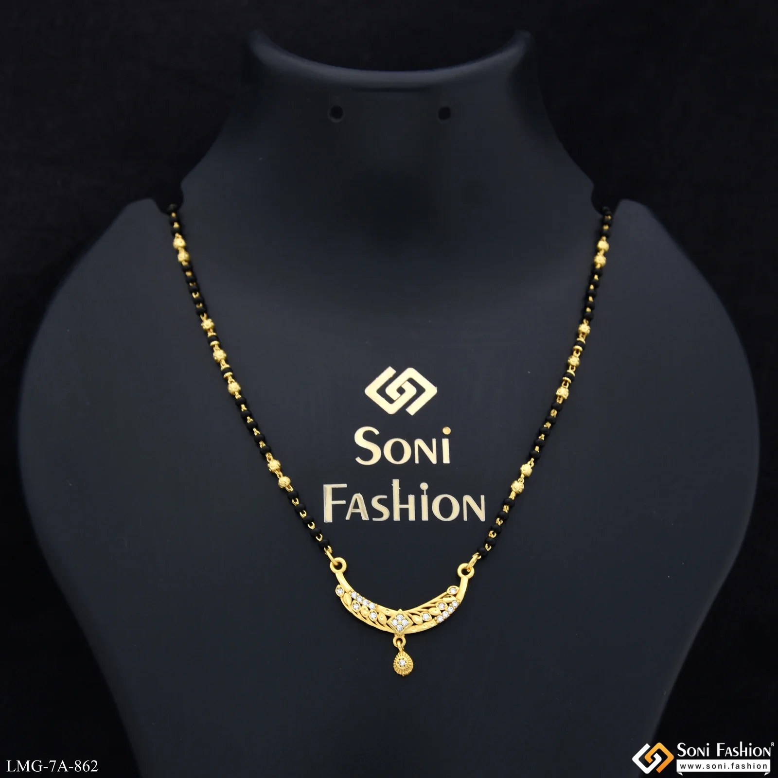 Fashionable Gold Plated Mangalsutra for Women - Style A862 - Image 2