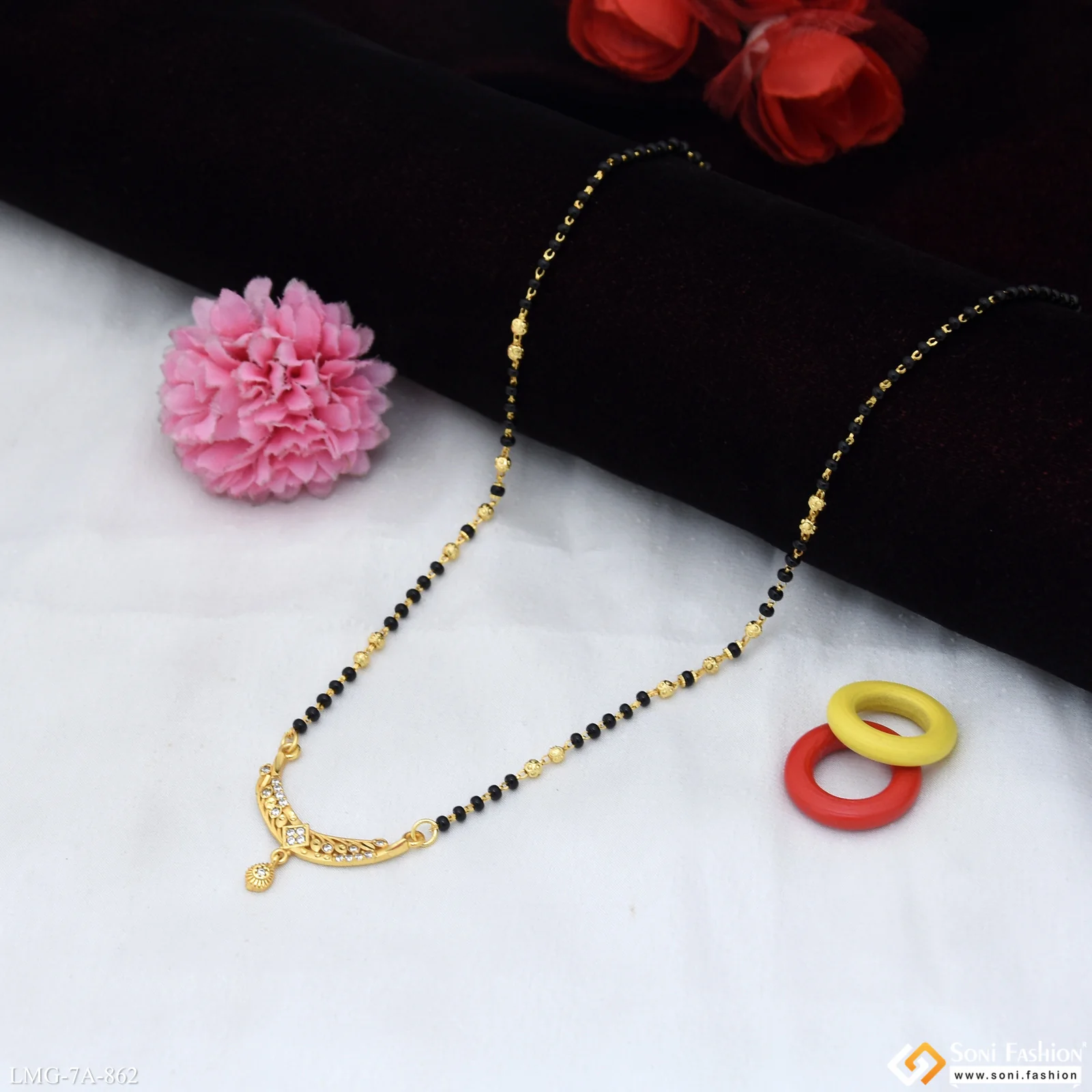 Fashionable Gold Plated Mangalsutra for Women - Style A862 - Image 4
