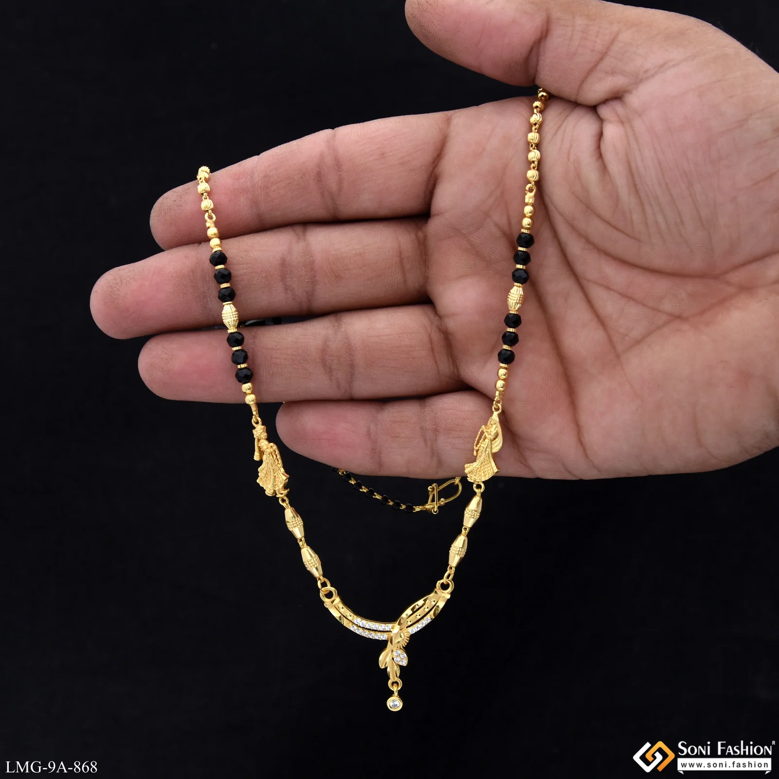 Fashionable Gold Plated Mangalsutra for Women - Style A868 - Image 2