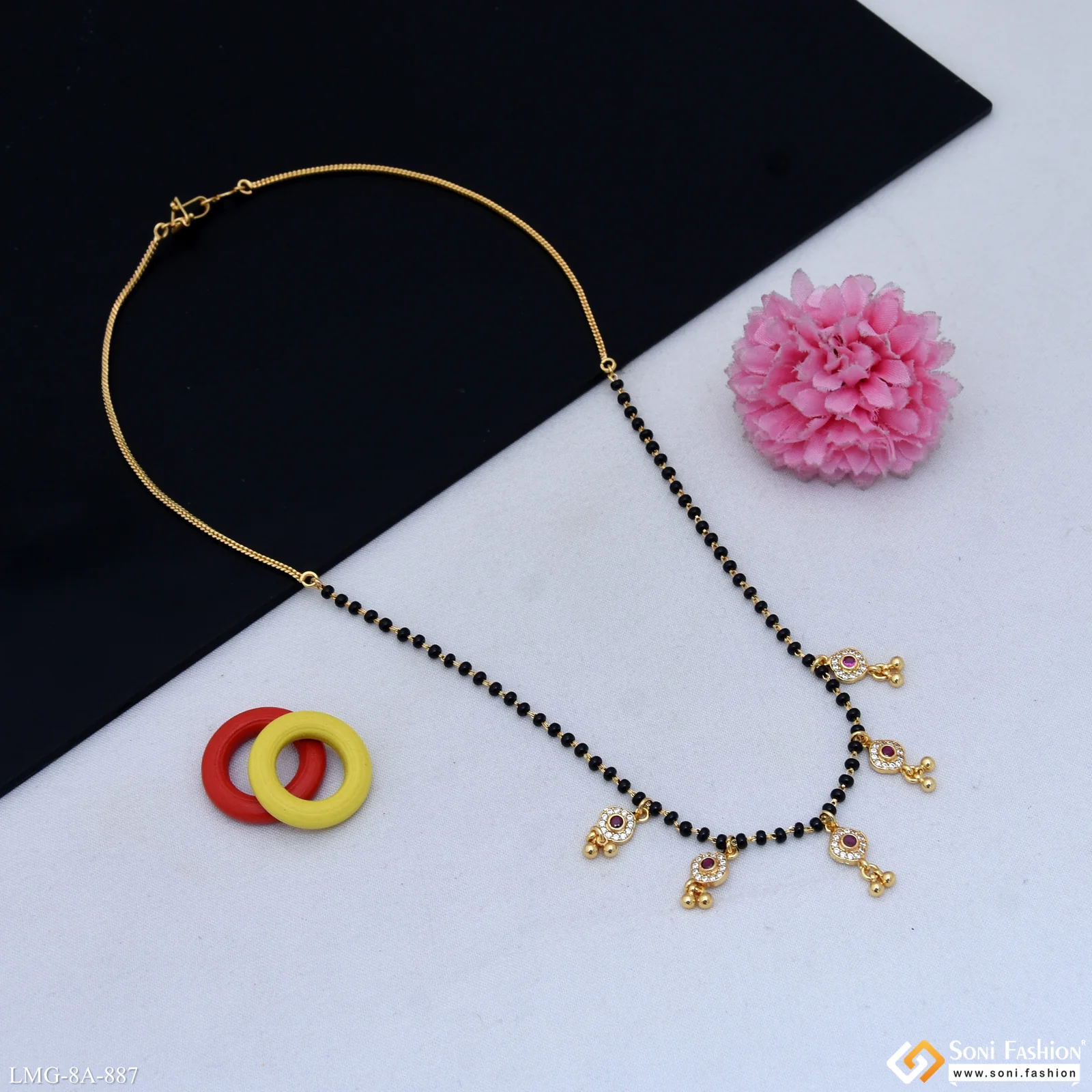 Fashionable Gold Plated Mangalsutra for Women - Style A887 - Image 4