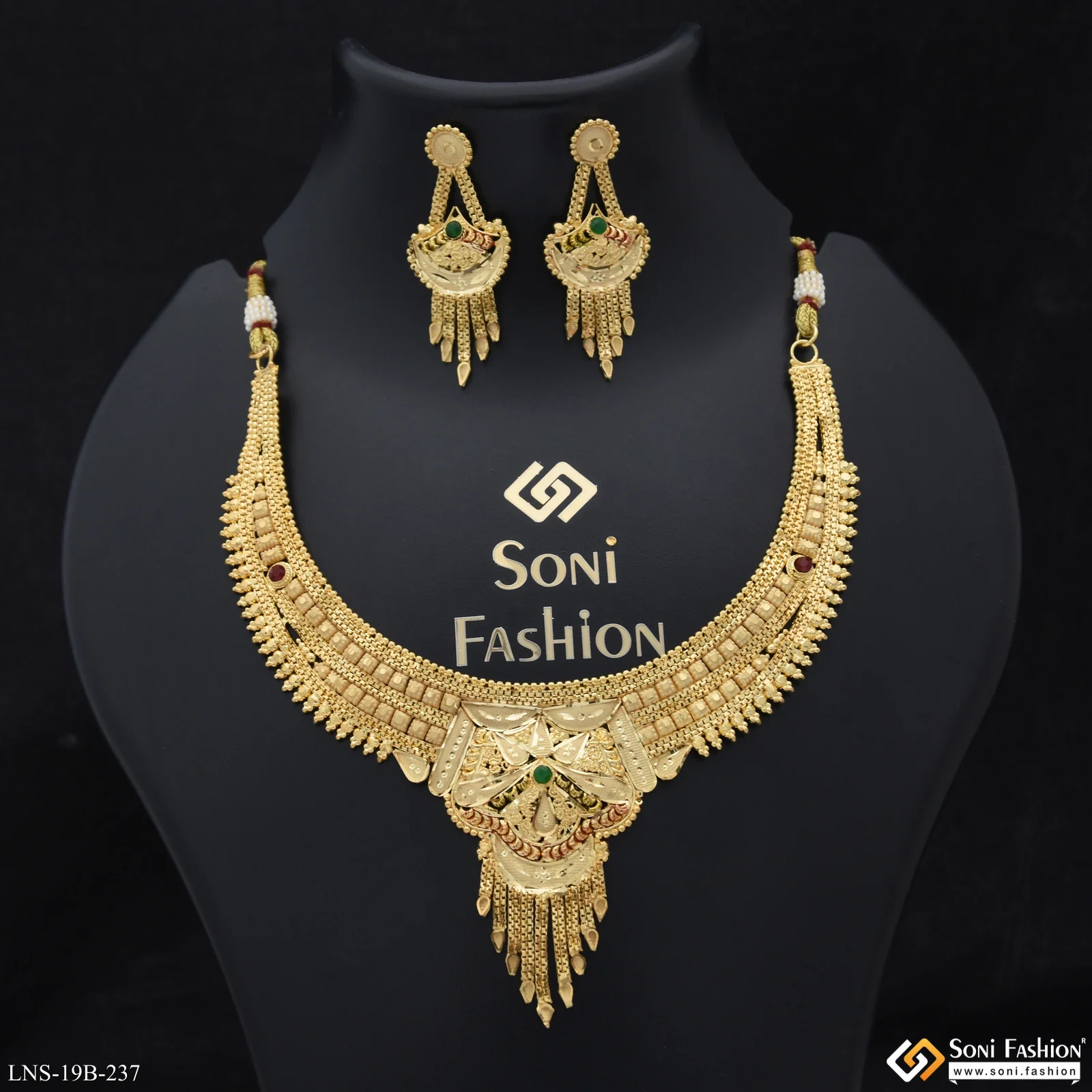 Fashionable Gold Plated Necklace Set for Women - Style B237