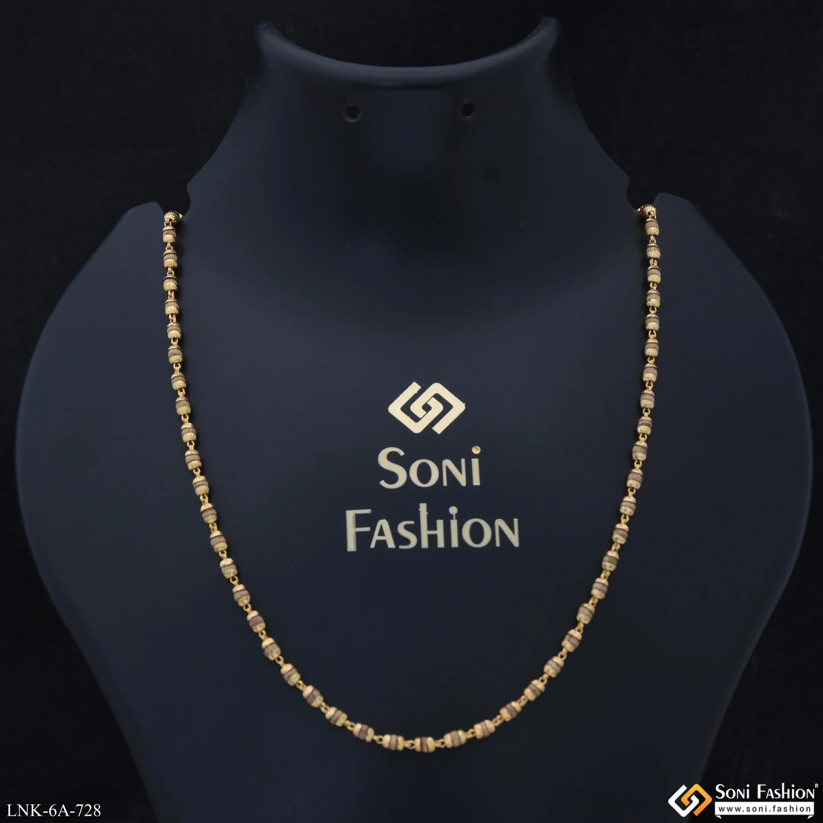 Fashionable Gold Plated Tulsi Mala for Women - Style A728