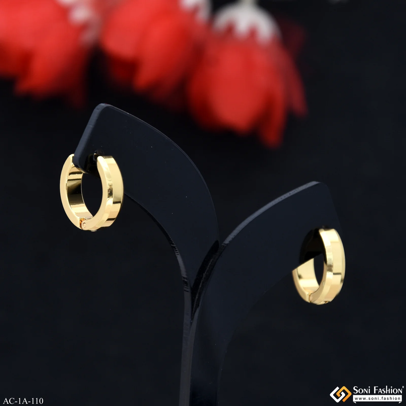 Funky Design Stainless Steel Stud Earring for Men (2 Pc) - Style A110 - Image 2
