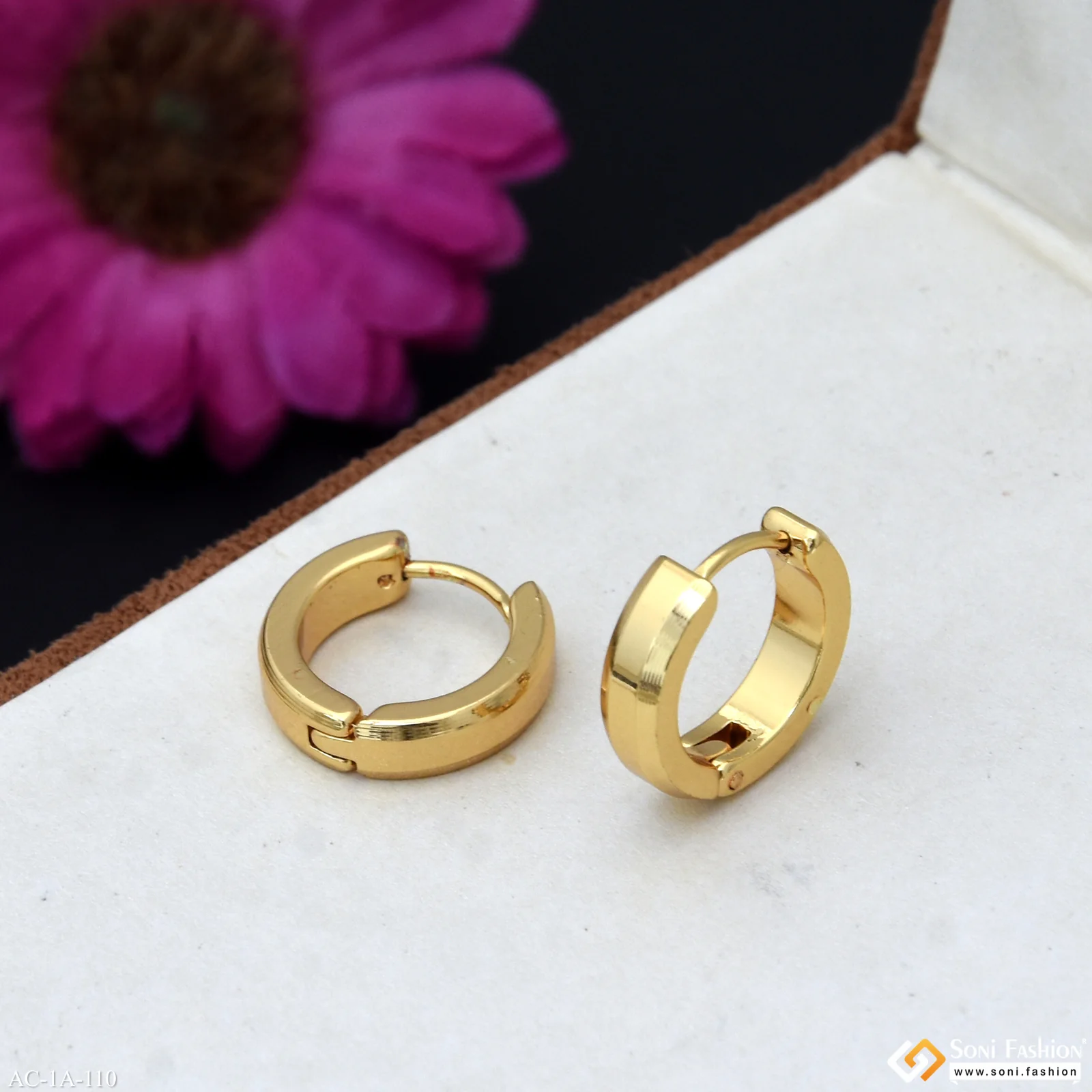 Funky Design Stainless Steel Stud Earring for Men (2 Pc) - Style A110 - Image 4