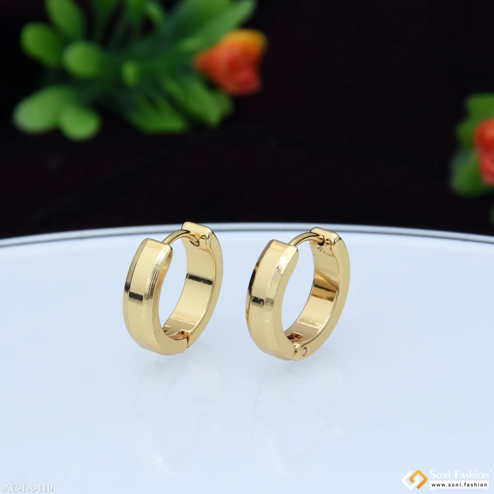 Funky Design Stainless Steel Stud Earring for Men (2 Pc) - Style A110 - Image 5