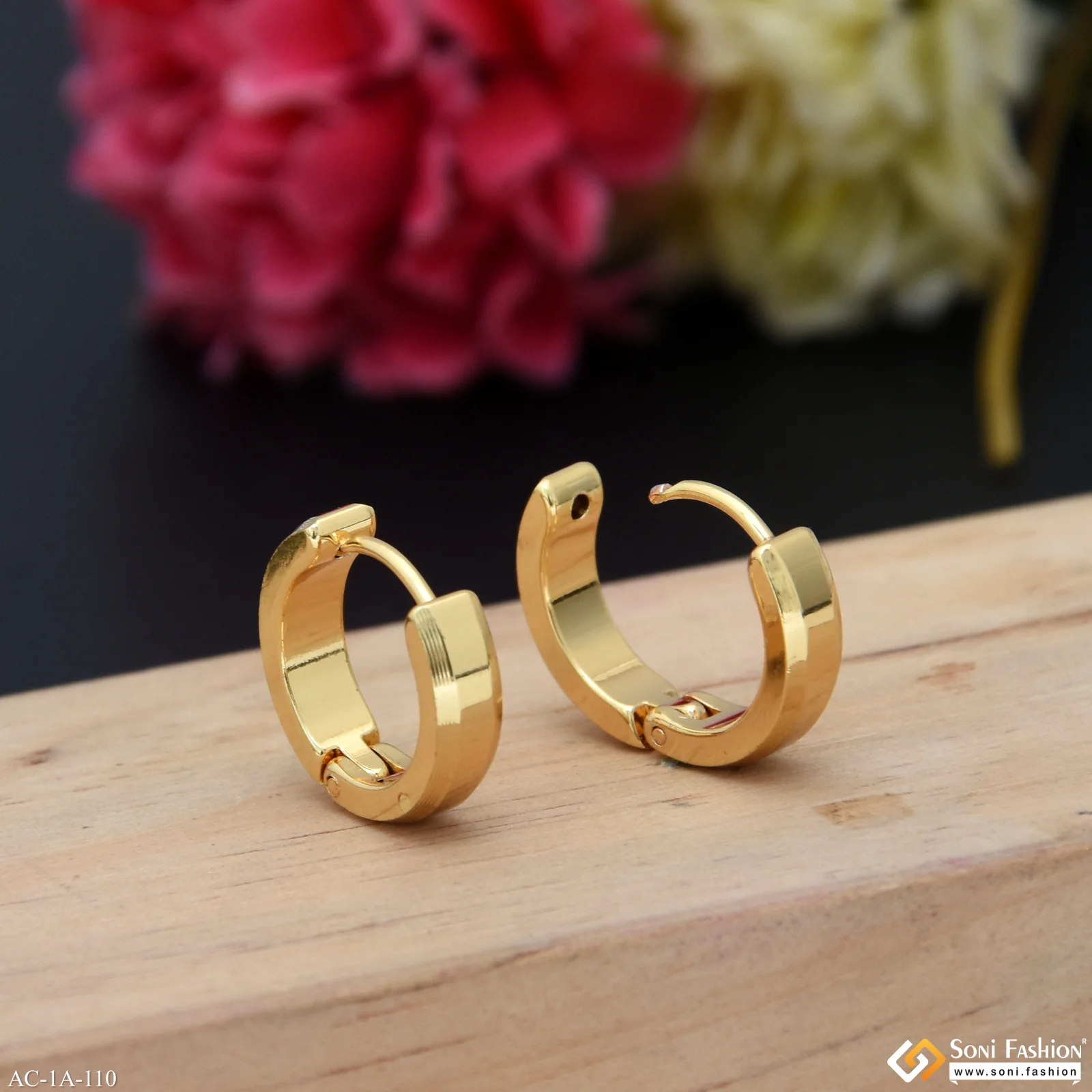 Funky Design Stainless Steel Stud Earring for Men (2 Pc) - Style A110 - Image 6