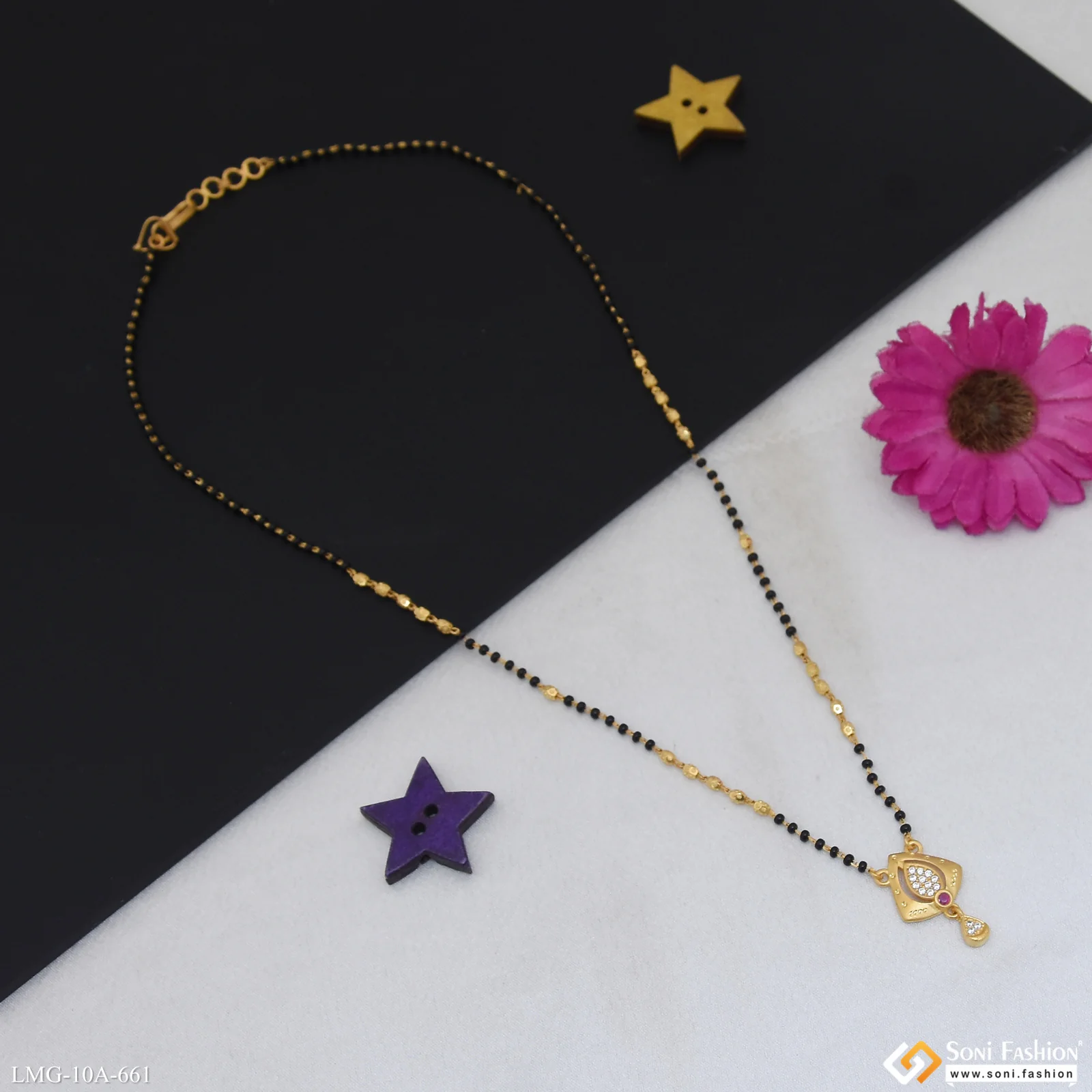 Glamorous Design Gold Plated Mangalsutra for Women - Style A661 - Image 2