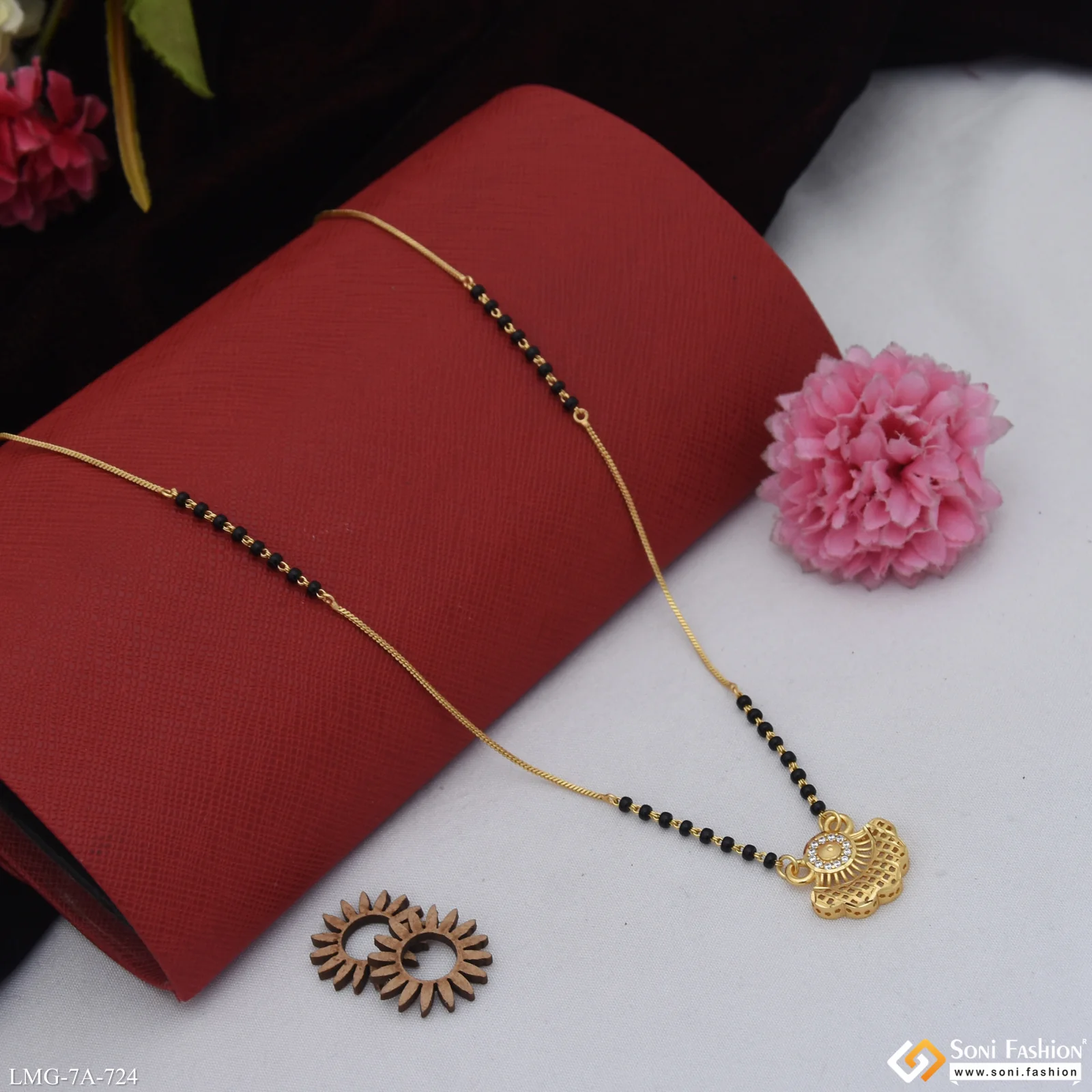 Glamorous Design Gold Plated Mangalsutra for Women - Style A724 - Image 4