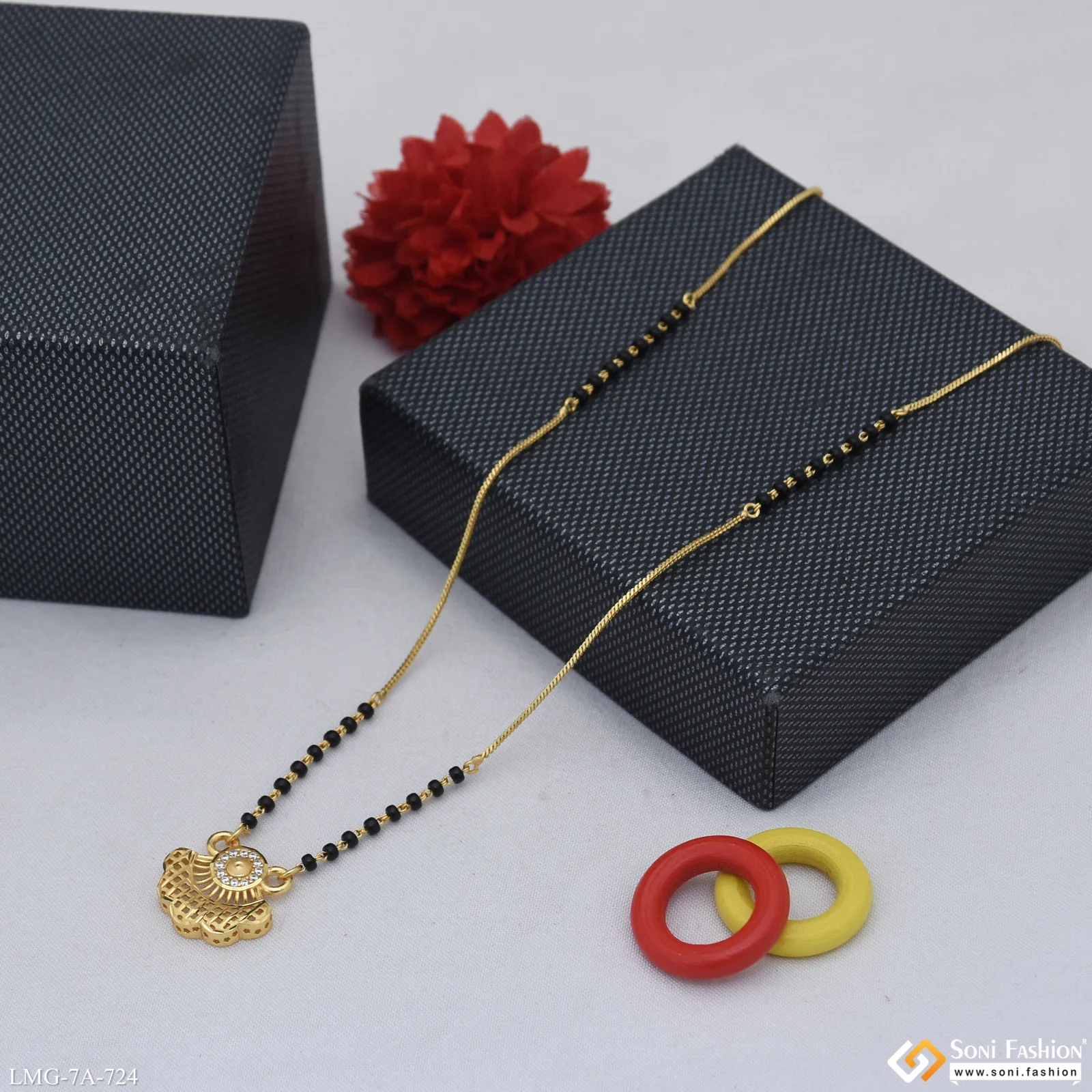 Glamorous Design Gold Plated Mangalsutra for Women - Style A724 - Image 5