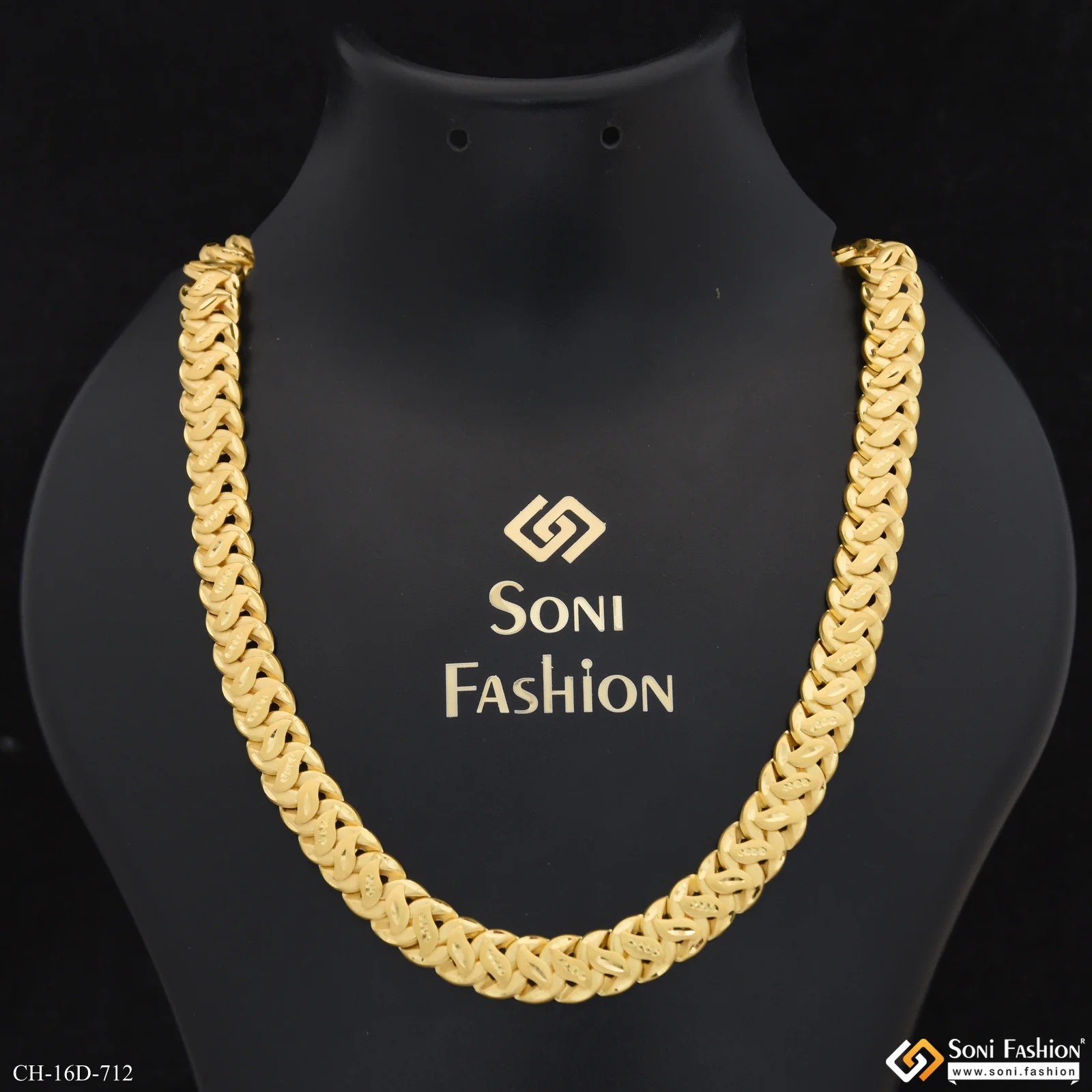 Glamorous Design Gold Plated Pokal Chain for Men - Style D712 - Image 2