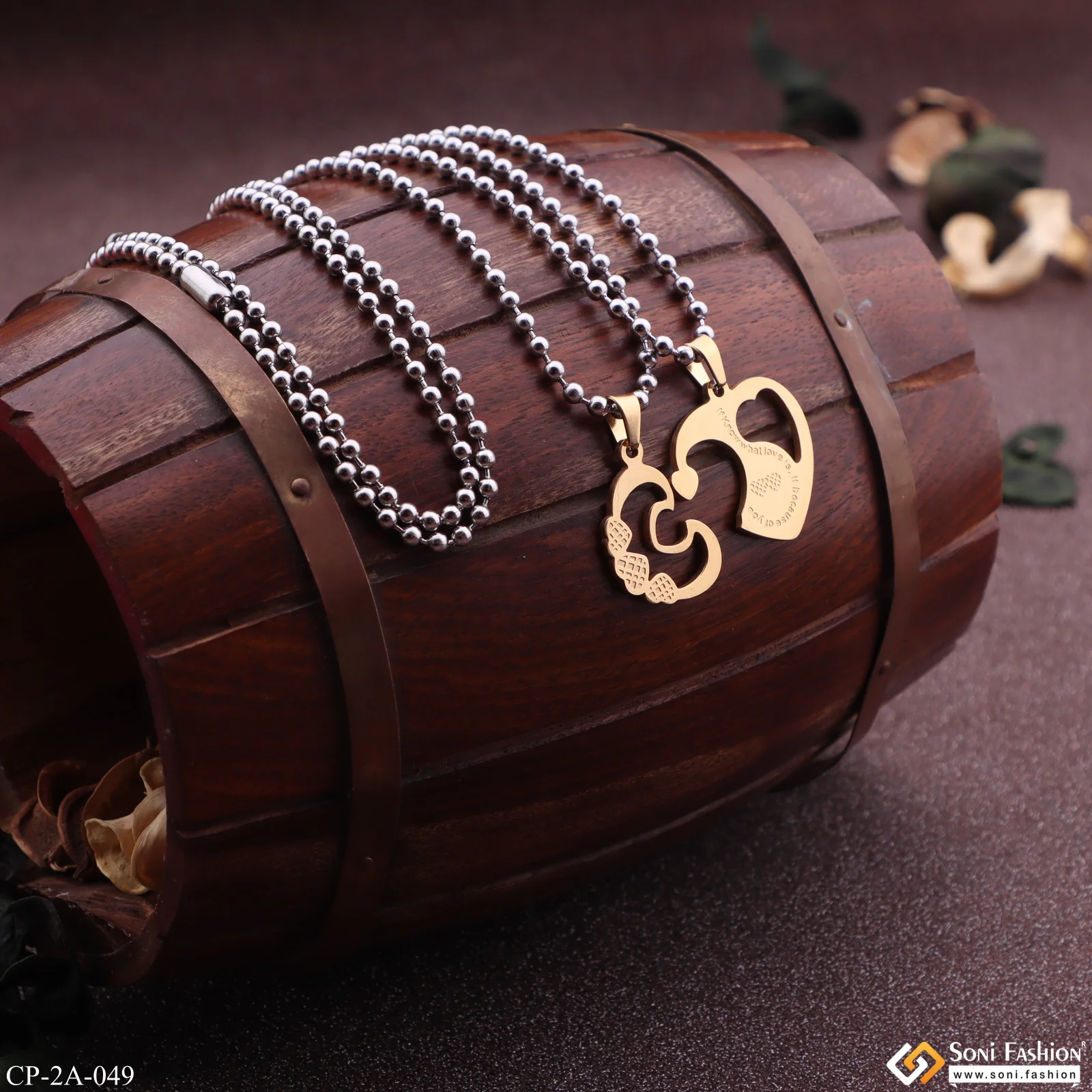 Golden Hearts - Best Love Couple Friendship/Valentine's Day Gift - Style A049 - Image 5
