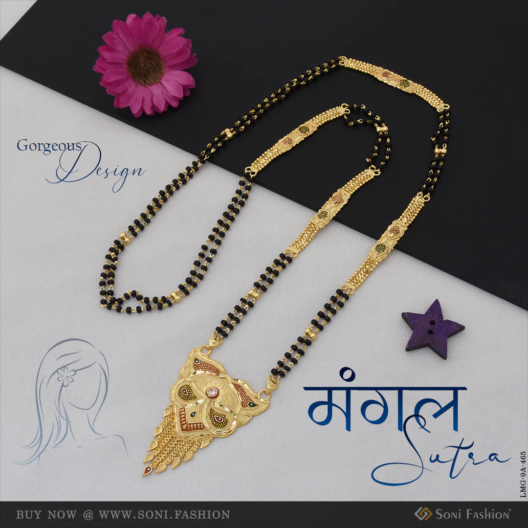 Gorgeous Design Charming Design Gold Plated Mangalsutra for Women - Style A465