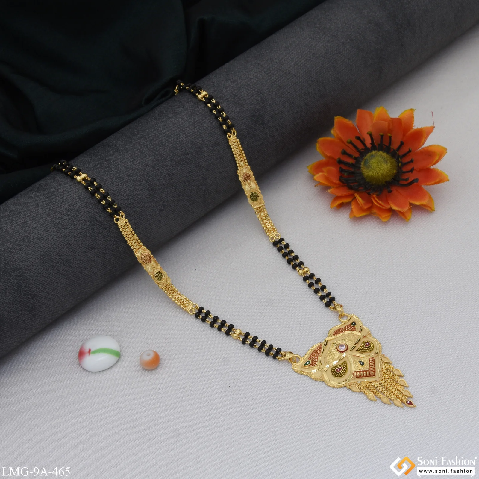 Gorgeous Design Charming Design Gold Plated Mangalsutra for Women - Style A465 - Image 5
