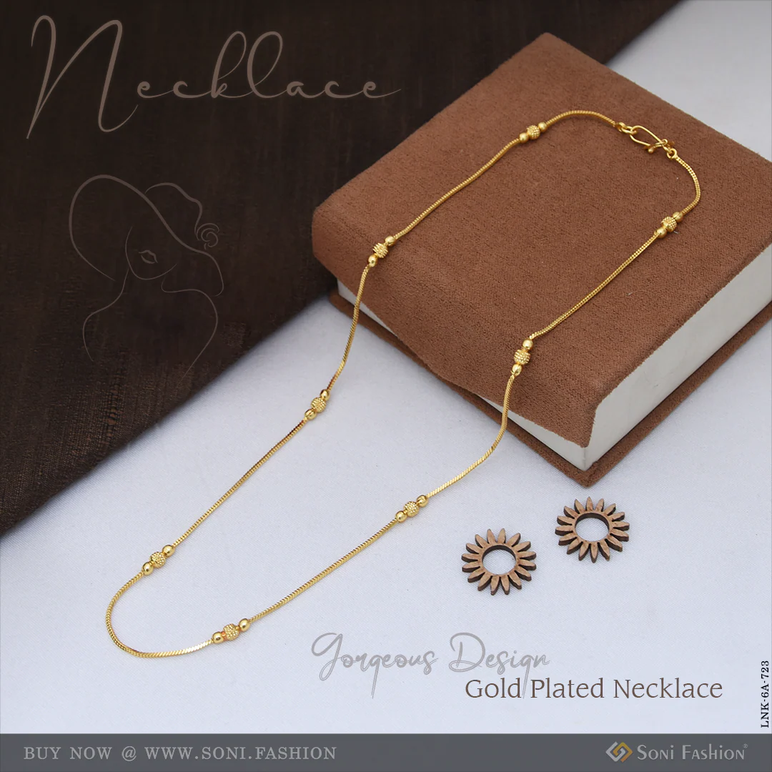 Gorgeous Design Gold Plated Chain for Ladies - Style A723