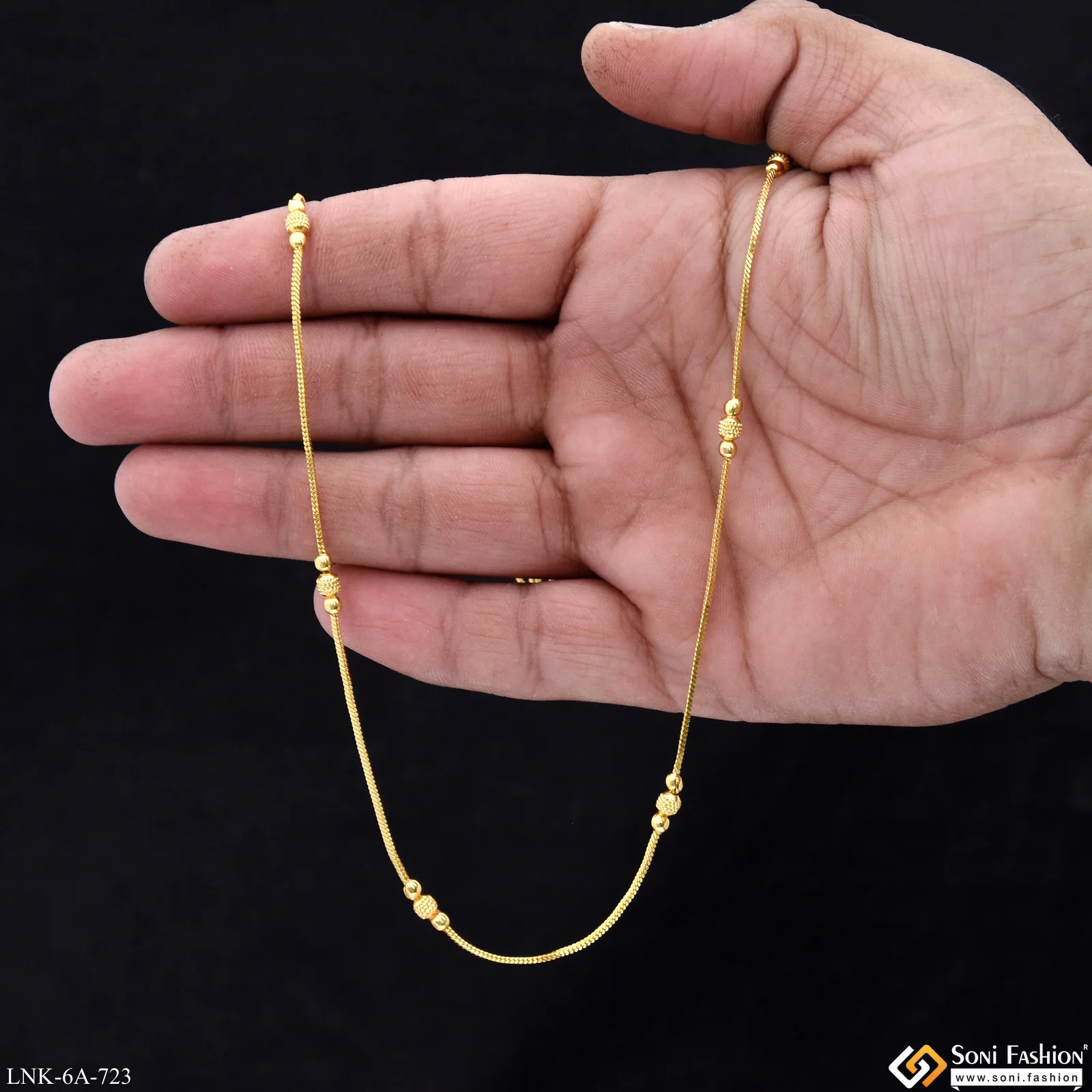 Gorgeous Design Gold Plated Chain for Ladies - Style A723 - Image 3