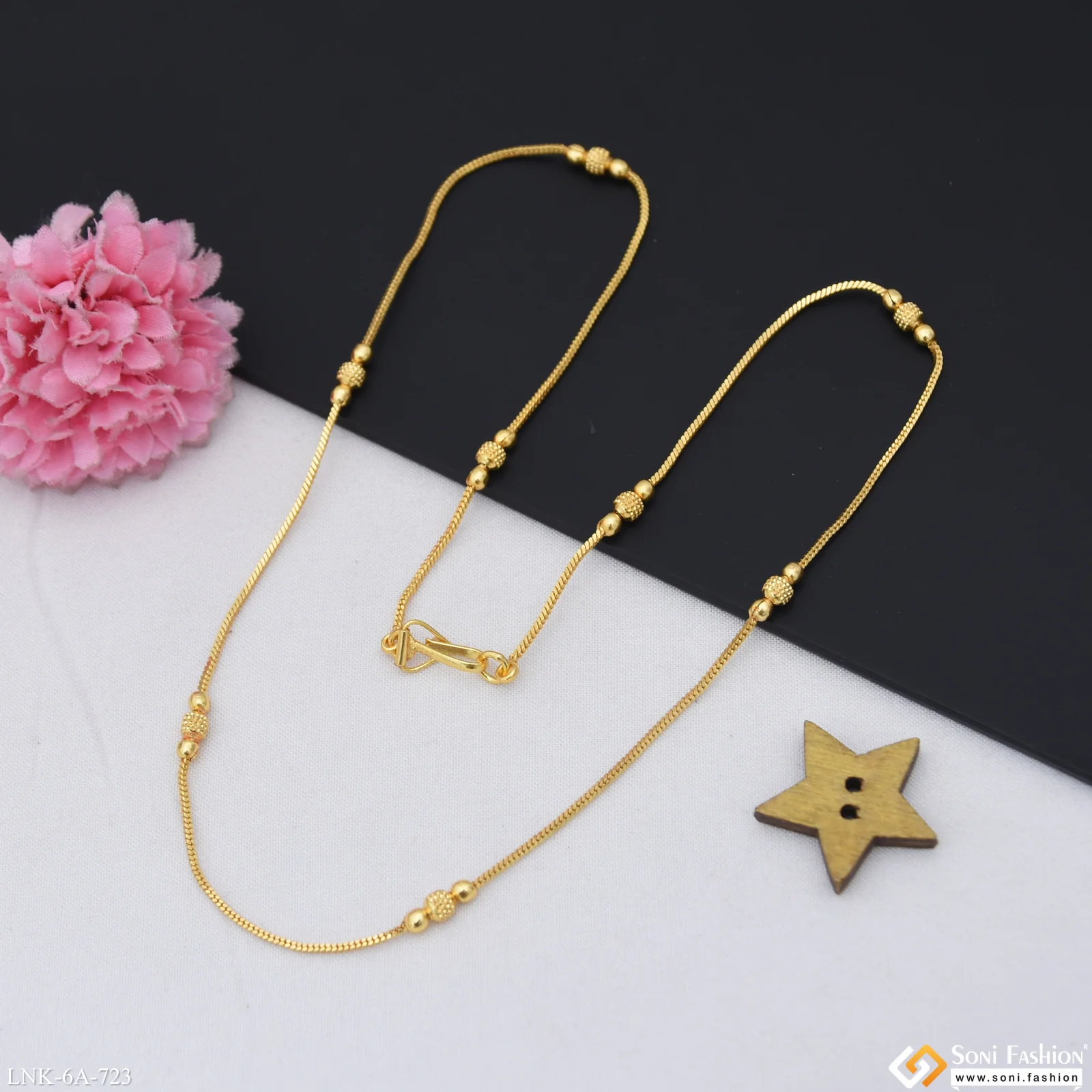 Gorgeous Design Gold Plated Chain for Ladies - Style A723 - Image 4