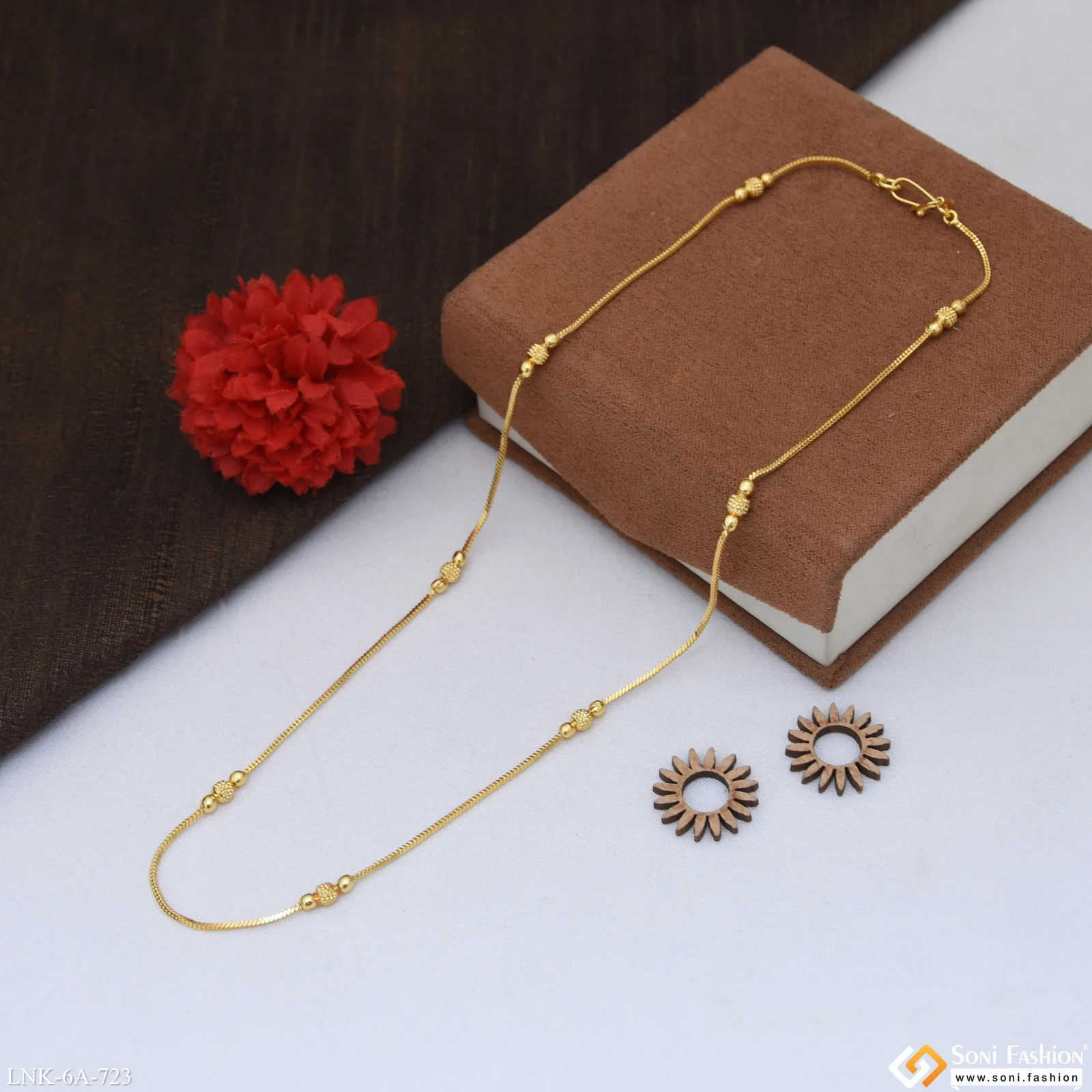Gorgeous Design Gold Plated Chain for Ladies - Style A723 - Image 6