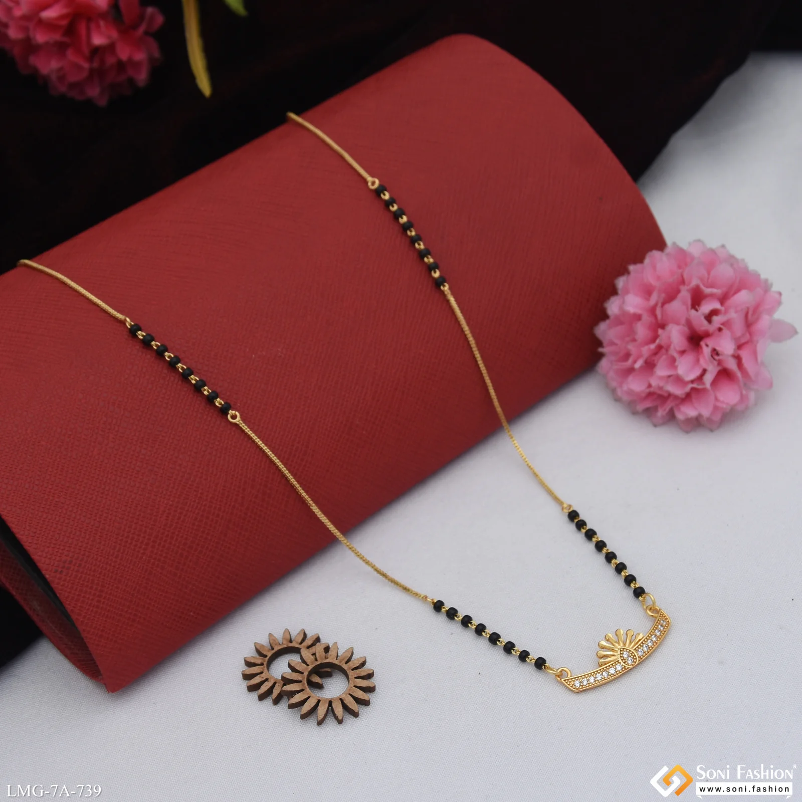 Gorgeous Design Gold Plated Mangalsutra for Women - Style A739 - Image 4