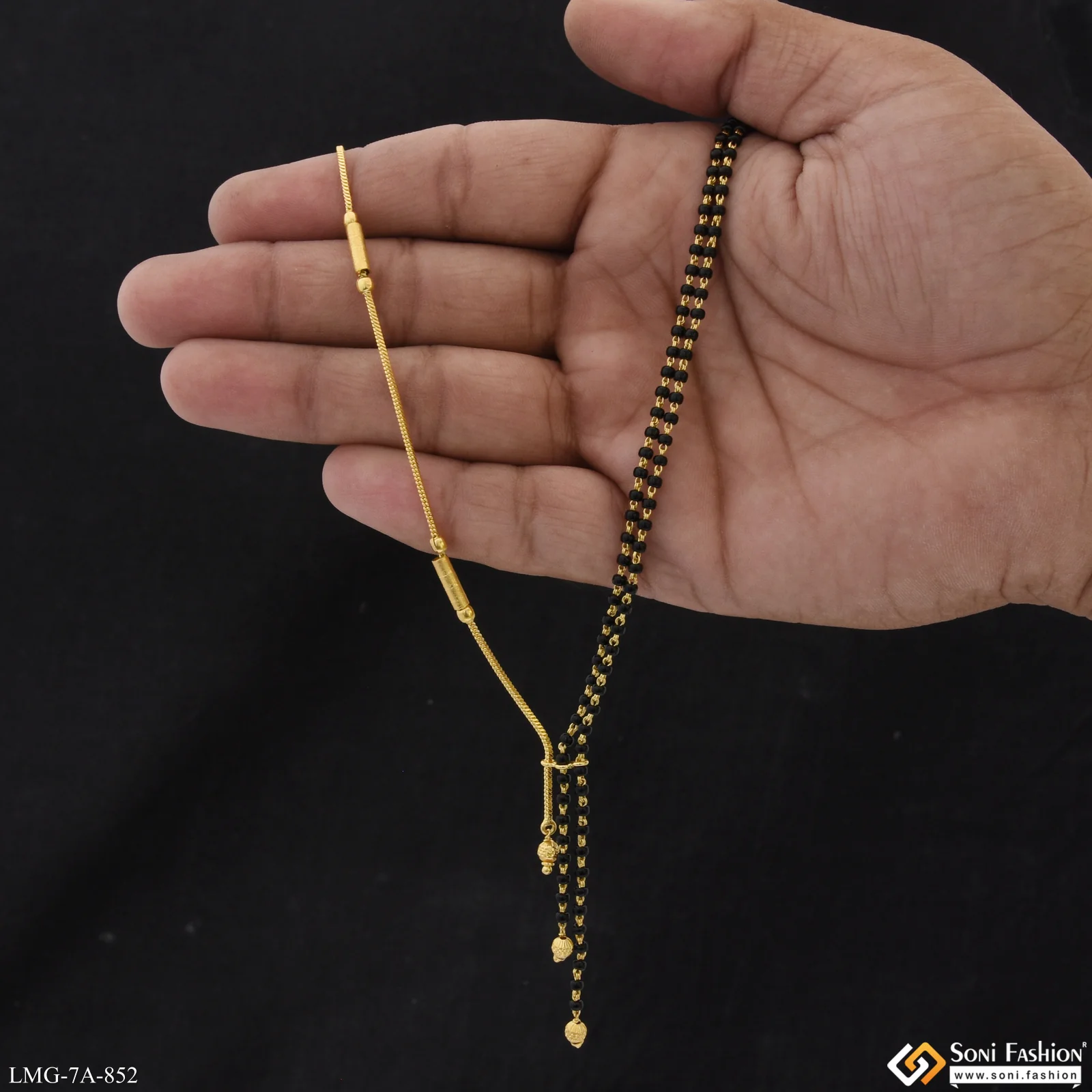 Gorgeous Design Gold Plated Mangalsutra for Women - Style A852 - Image 2