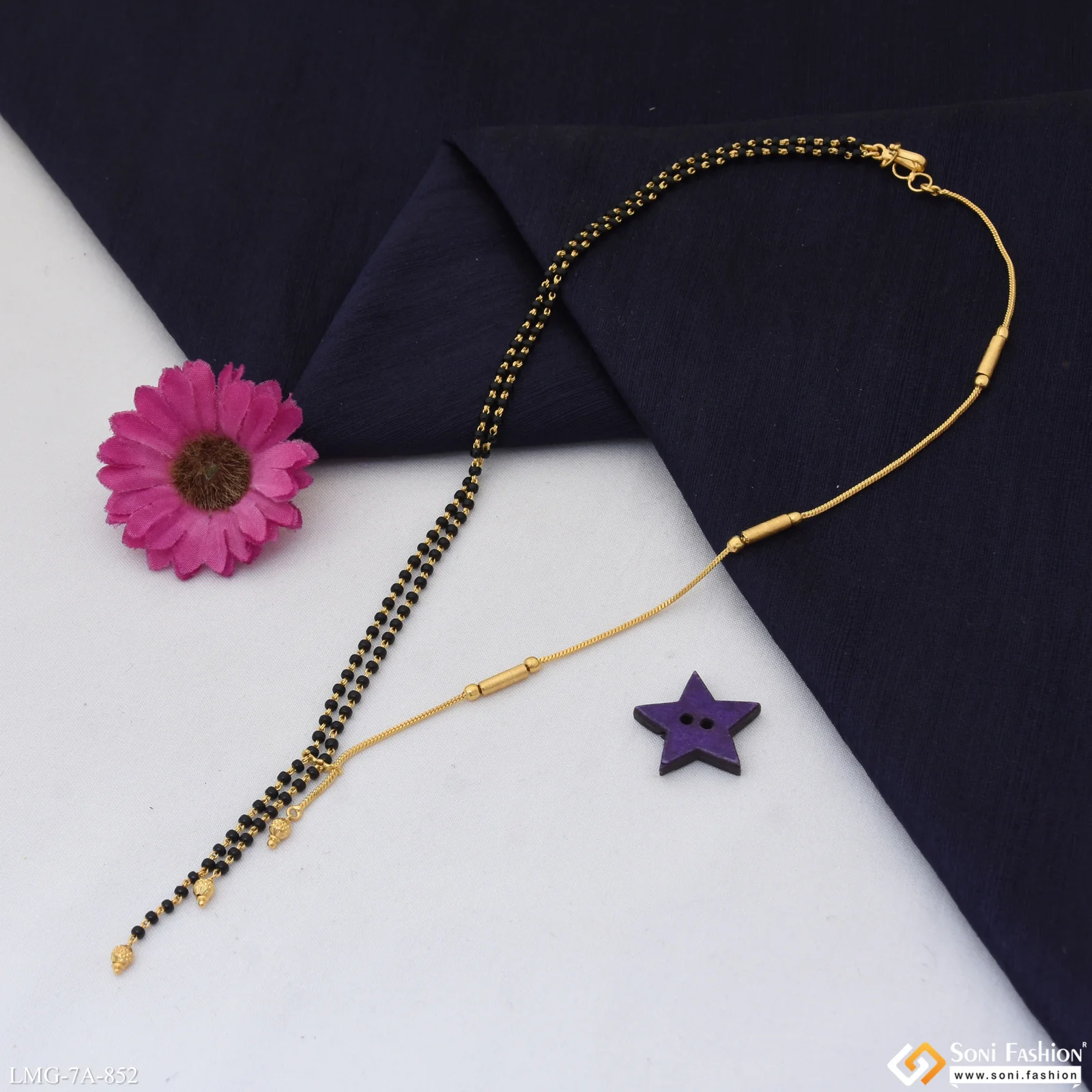 Gorgeous Design Gold Plated Mangalsutra for Women - Style A852 - Image 3