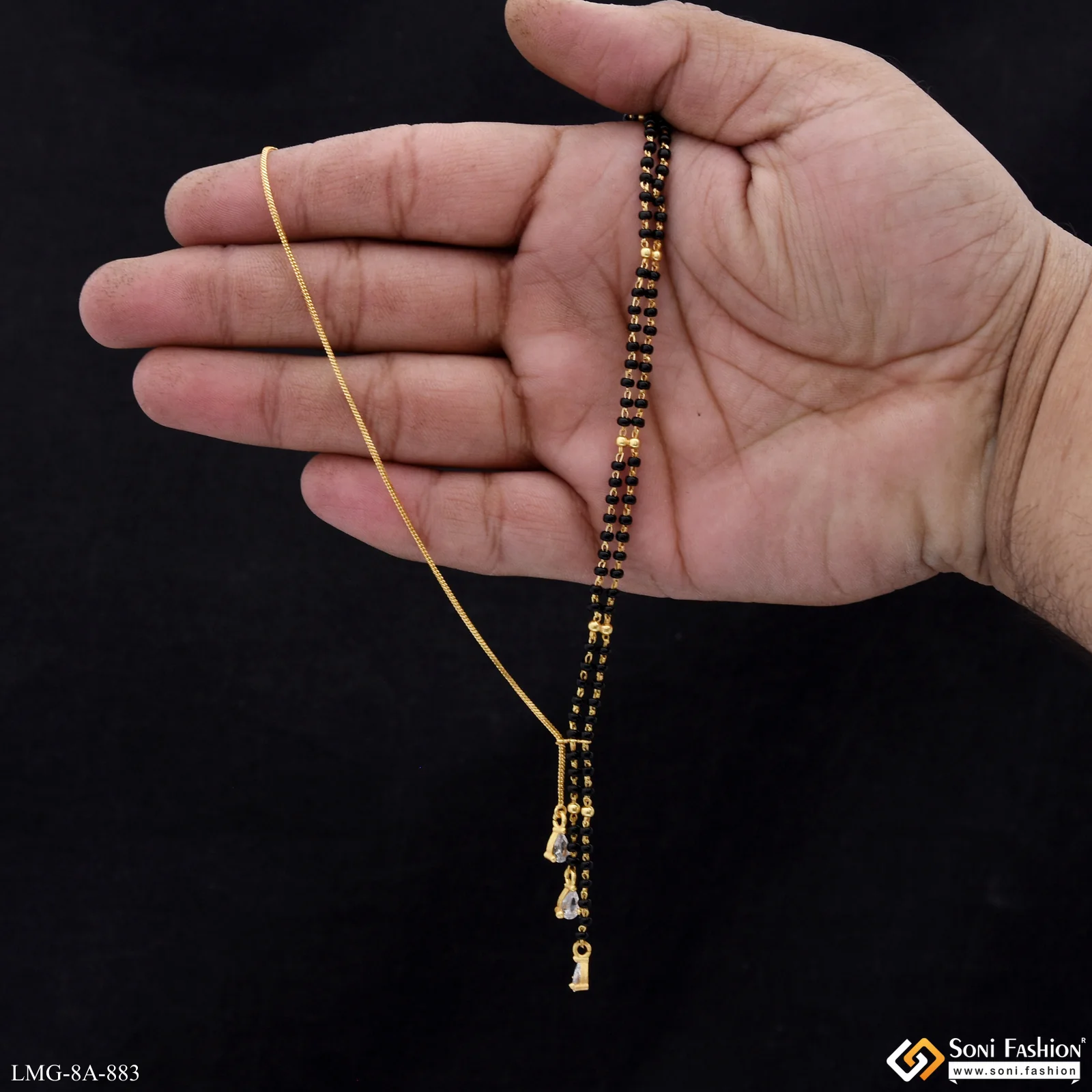 Gorgeous Design Gold Plated Mangalsutra for Women - Style A883 - Image 2