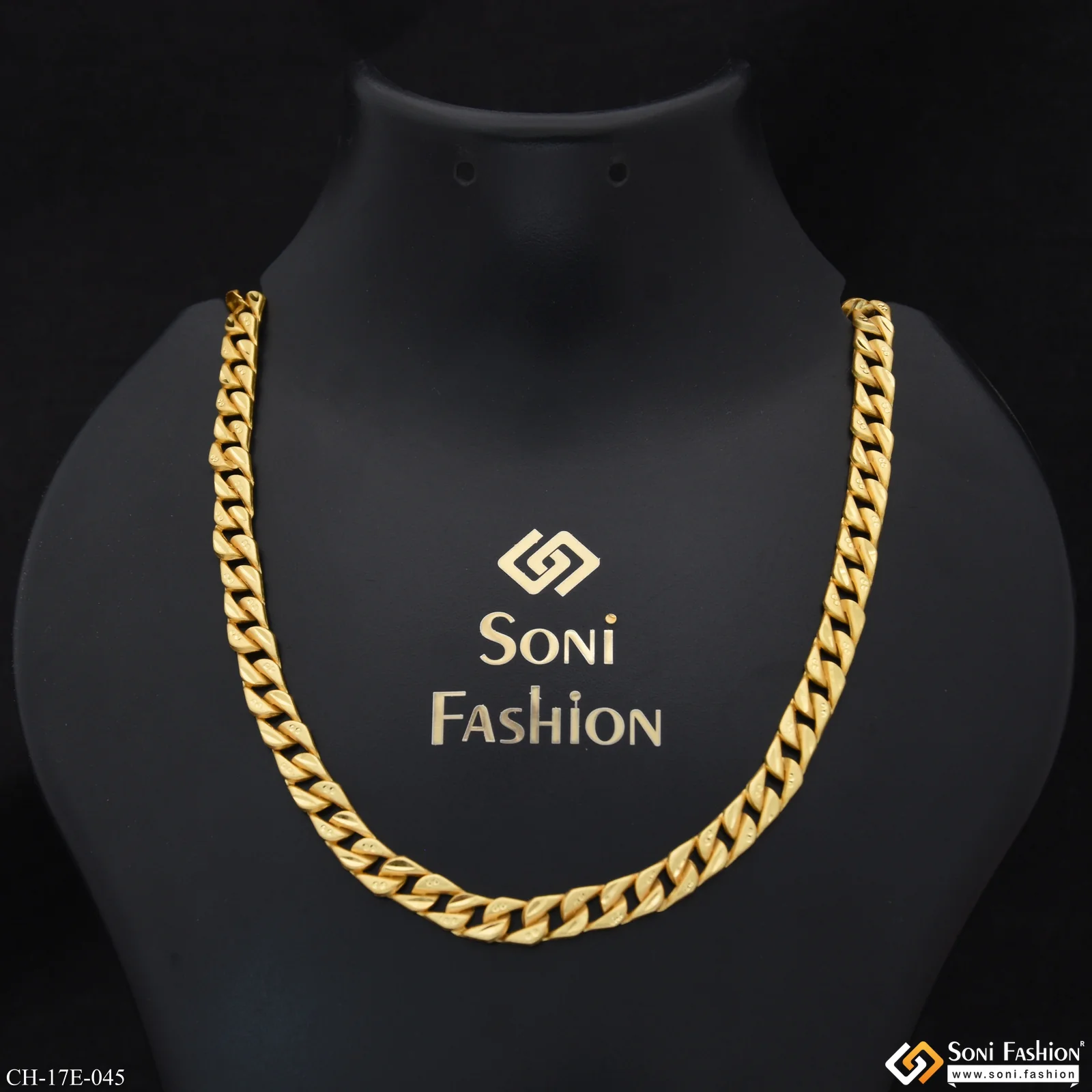 Gorgeous Design Gold Plated Pokal Chain for Men - Style E045 - Image 2