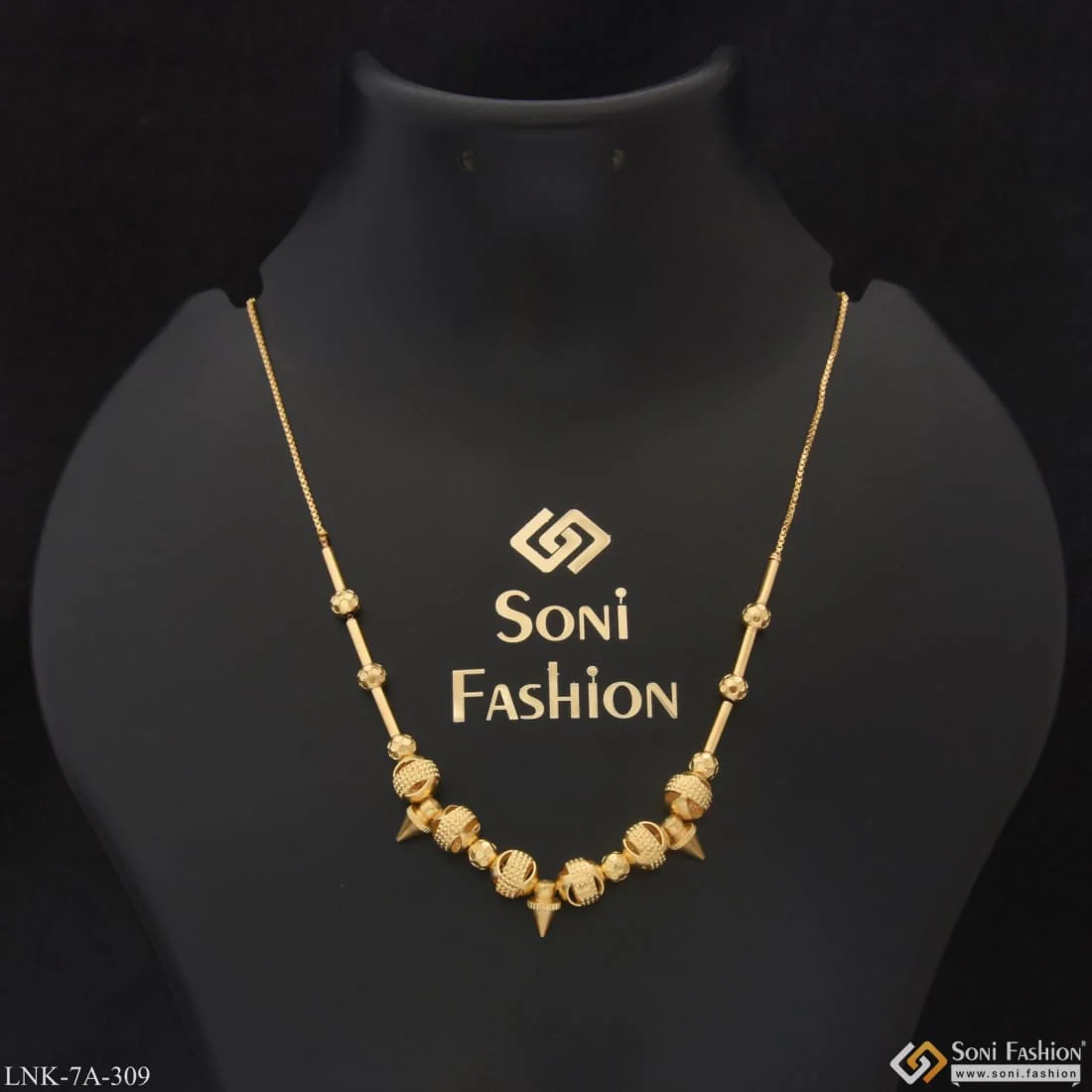 Graceful Design Eye-Catching Design Gold Plated Necklace for Ladies - Style A309